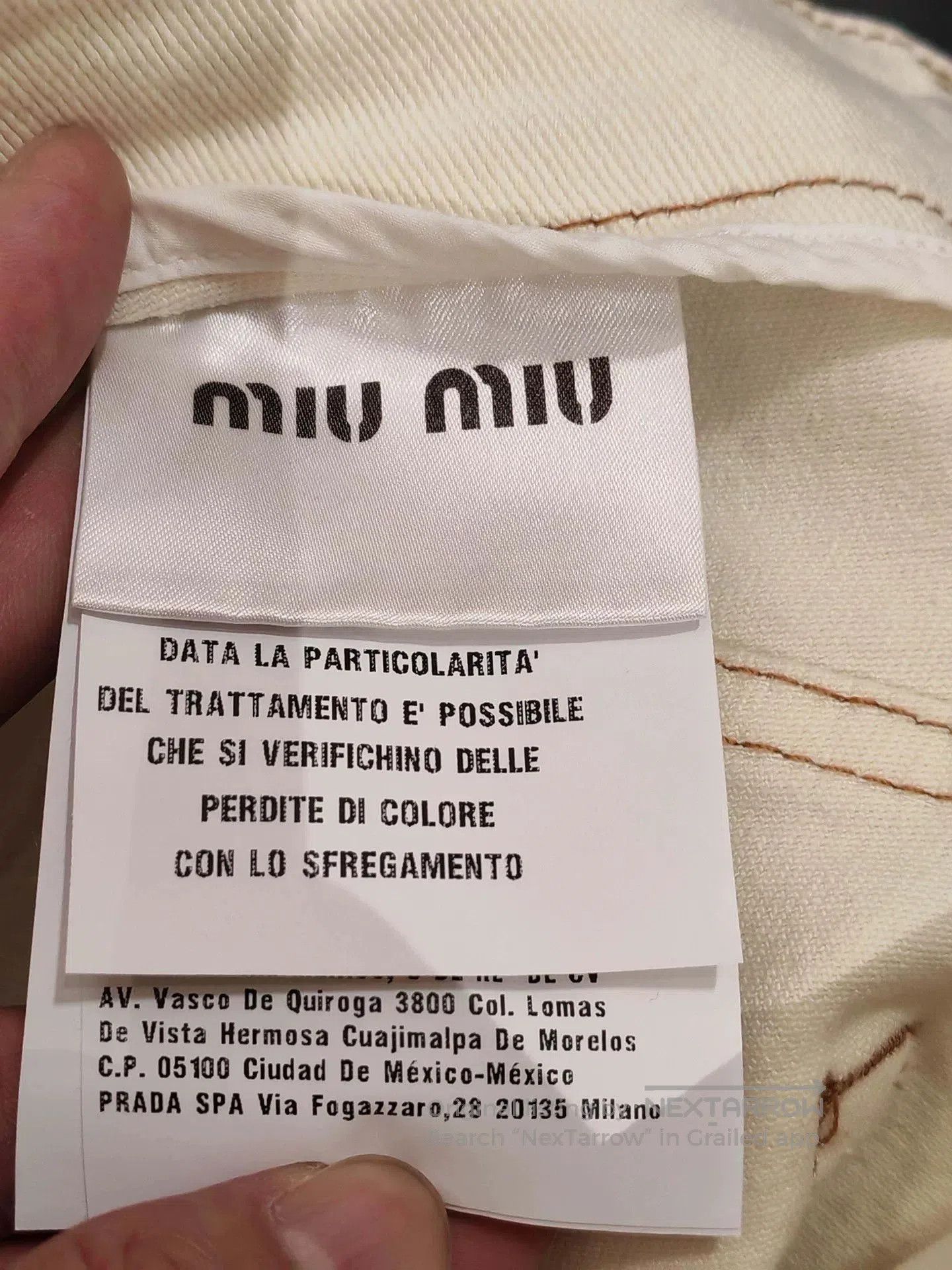 Miu Miu MIUMIU White Denim Skirt. Size 28" / US 6 / IT 42 - 4 Thumbnail