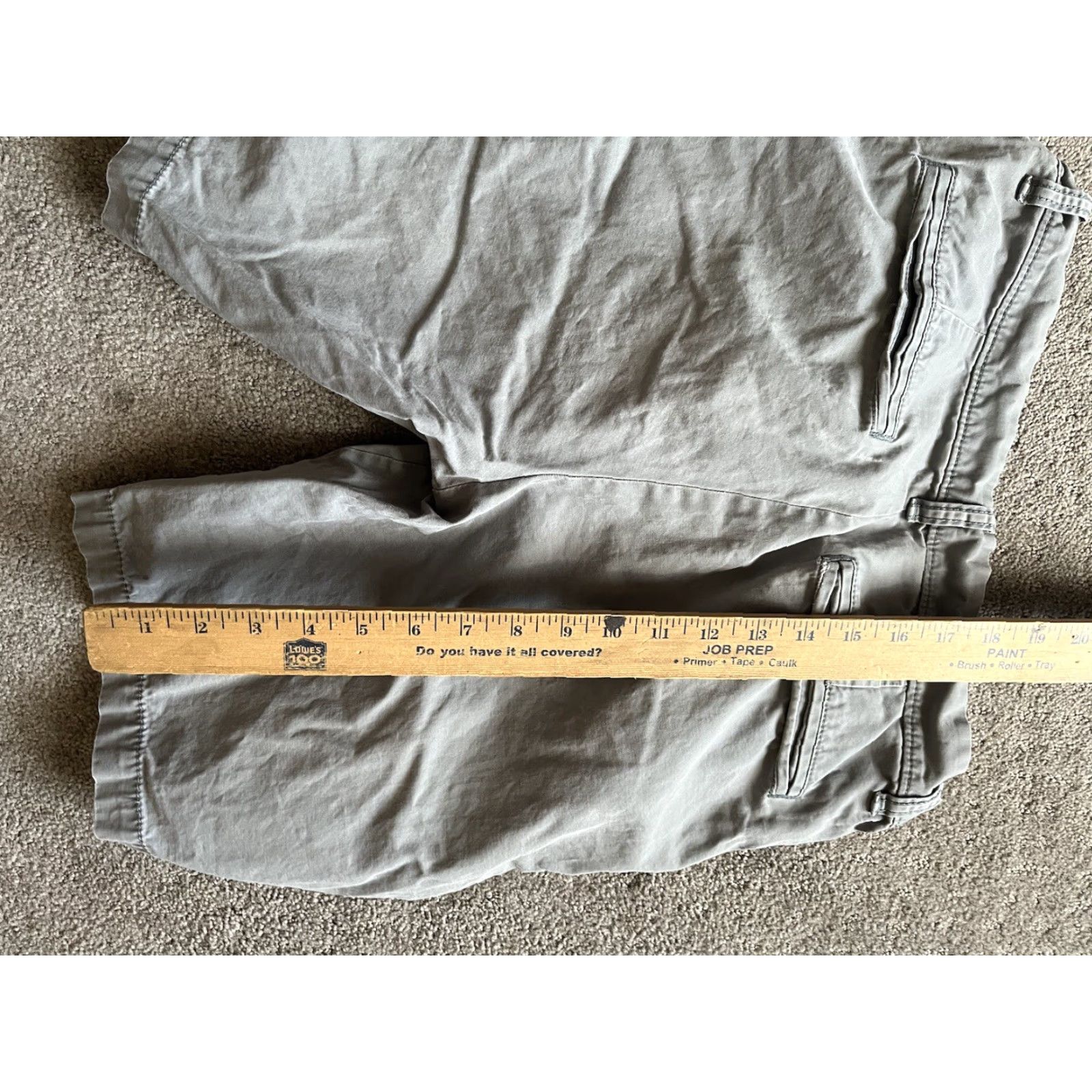 Old Navy VINTAGE Old Navy Gray Short Flat Front Cotton Men Size 30 Chino Regular Zip Pocket Mens Size US 30 / EU 46 - 5 Thumbnail