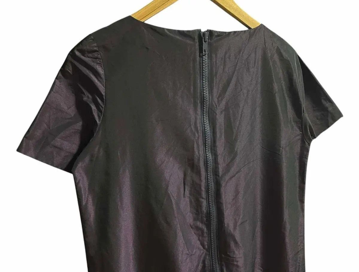 Designer × Japanese Brand × Sacai ♟️ Rare Sacai Silk Wool Asymmetrical Dress Size M / US 6-8 / IT 42-44 - 13 Thumbnail
