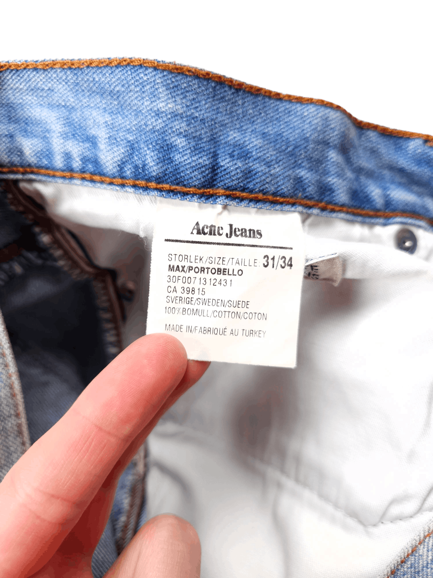 Acne Studios × Japanese Brand 💎 Size 31/30 Acne Studios Slim Max Portobello Jeans Y2K Size US 31 - 14 Thumbnail