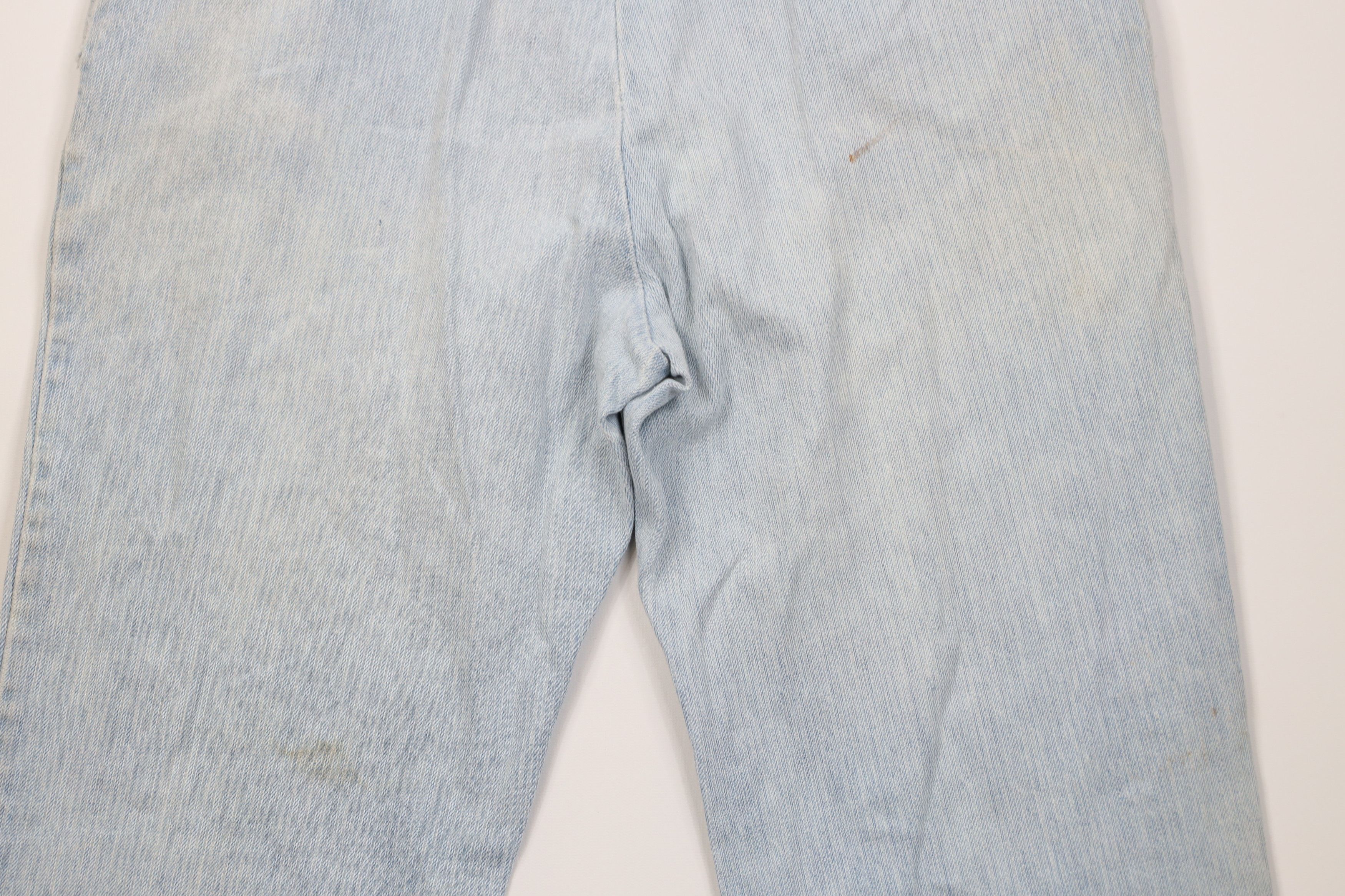 Lee Vintage 90s Lee Striped Wide Leg Denim Jeans Blue USA Size US 36 / EU 52 - 14 Thumbnail
