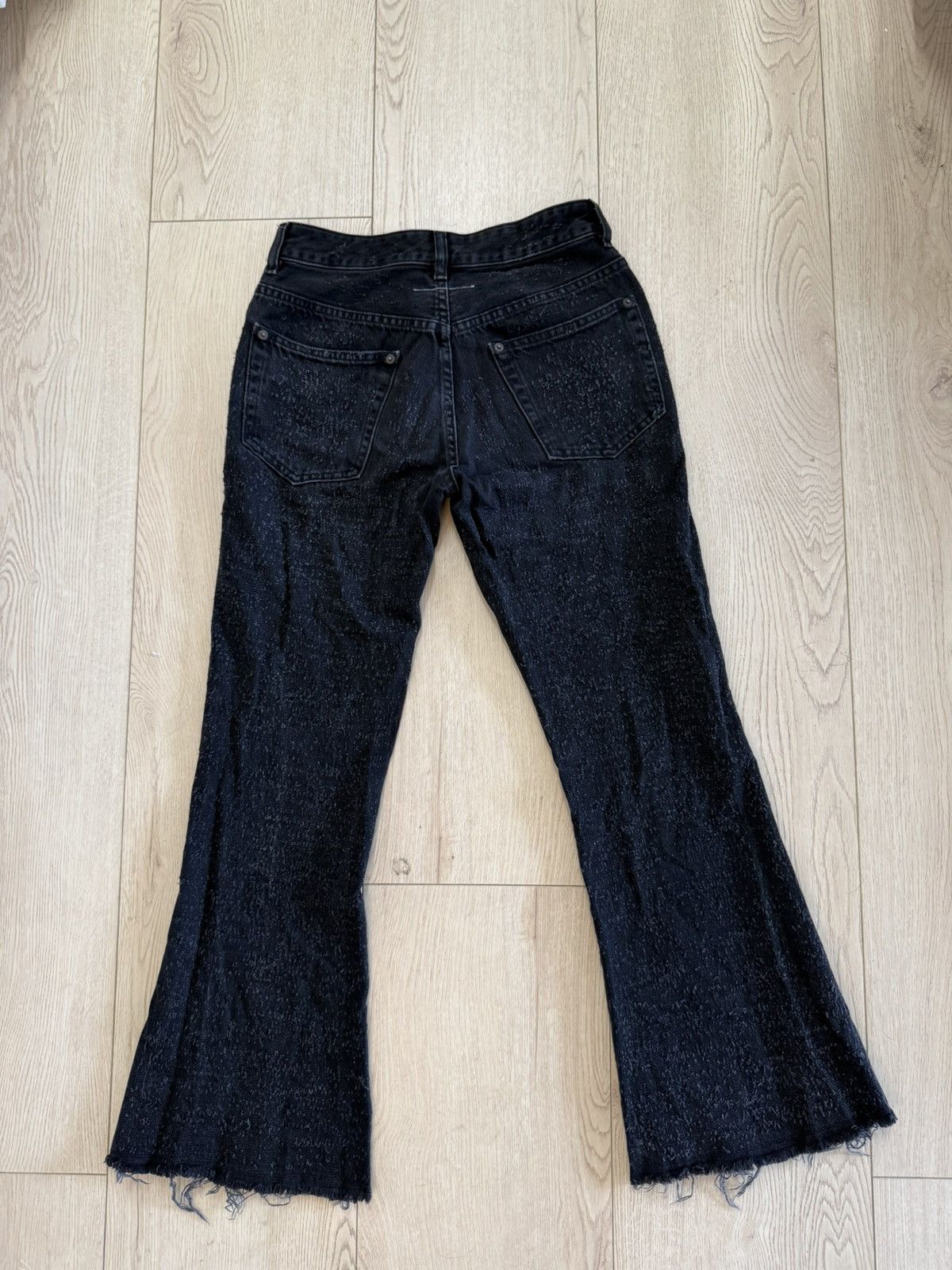 Maison Margiela Maison Margiela MM6 black distressed Denim Jeans Size 26" / US 2 / IT 38 - 4 Thumbnail