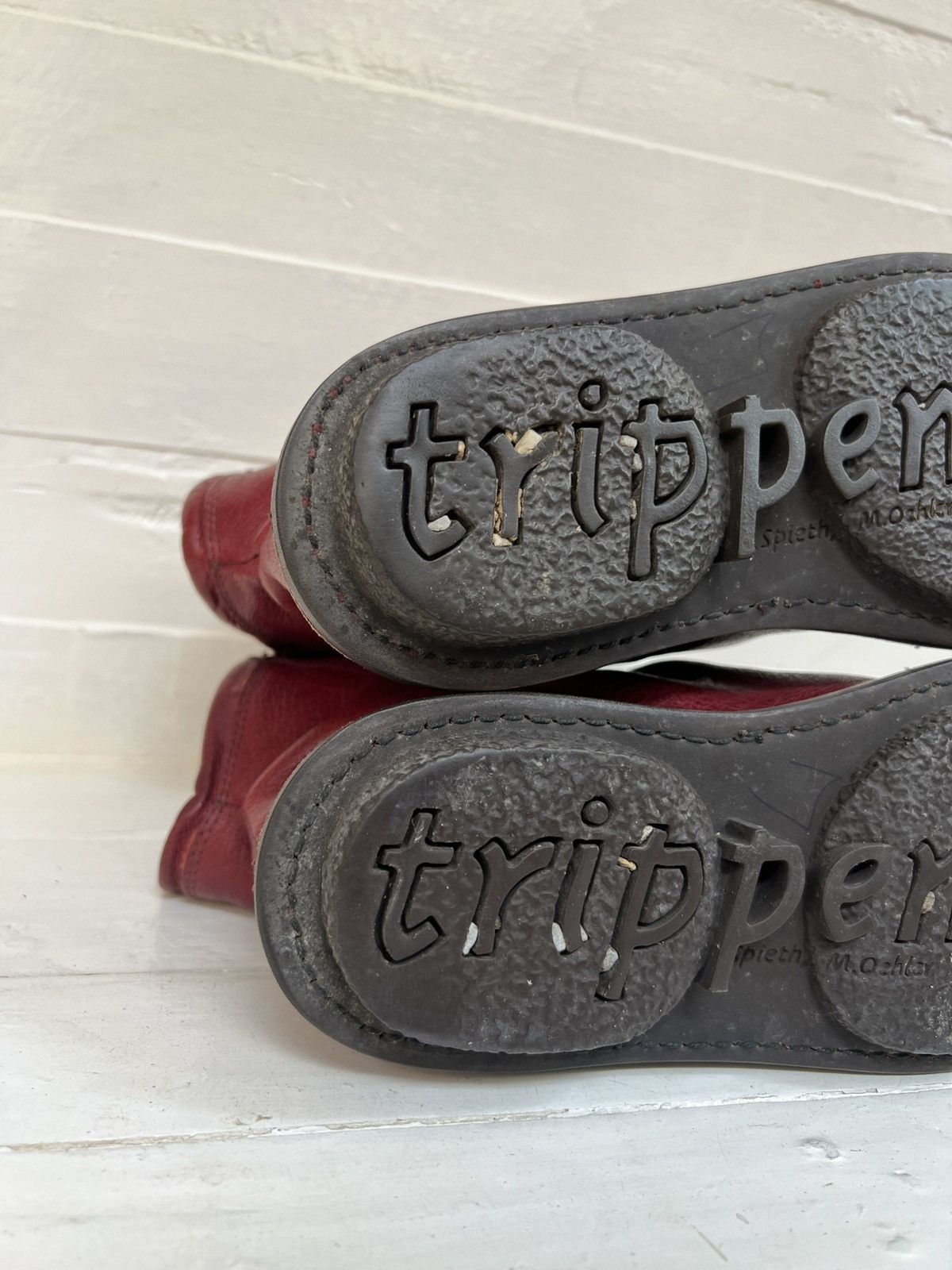 Trippen Trippen Women's Leather Red Slouch Medieval Comfort Size US 6 / IT 36 - 11 Thumbnail