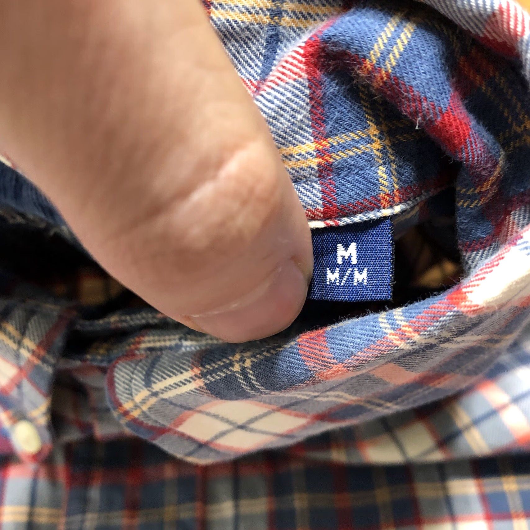 Tommy Hilfiger VINTAGE Tommy Hilfiger Crest Plaid Long Sleeve Shirt Mens M Red Blue Pocket Shirt Size US M / EU 48-50 / 2 - 6 Thumbnail