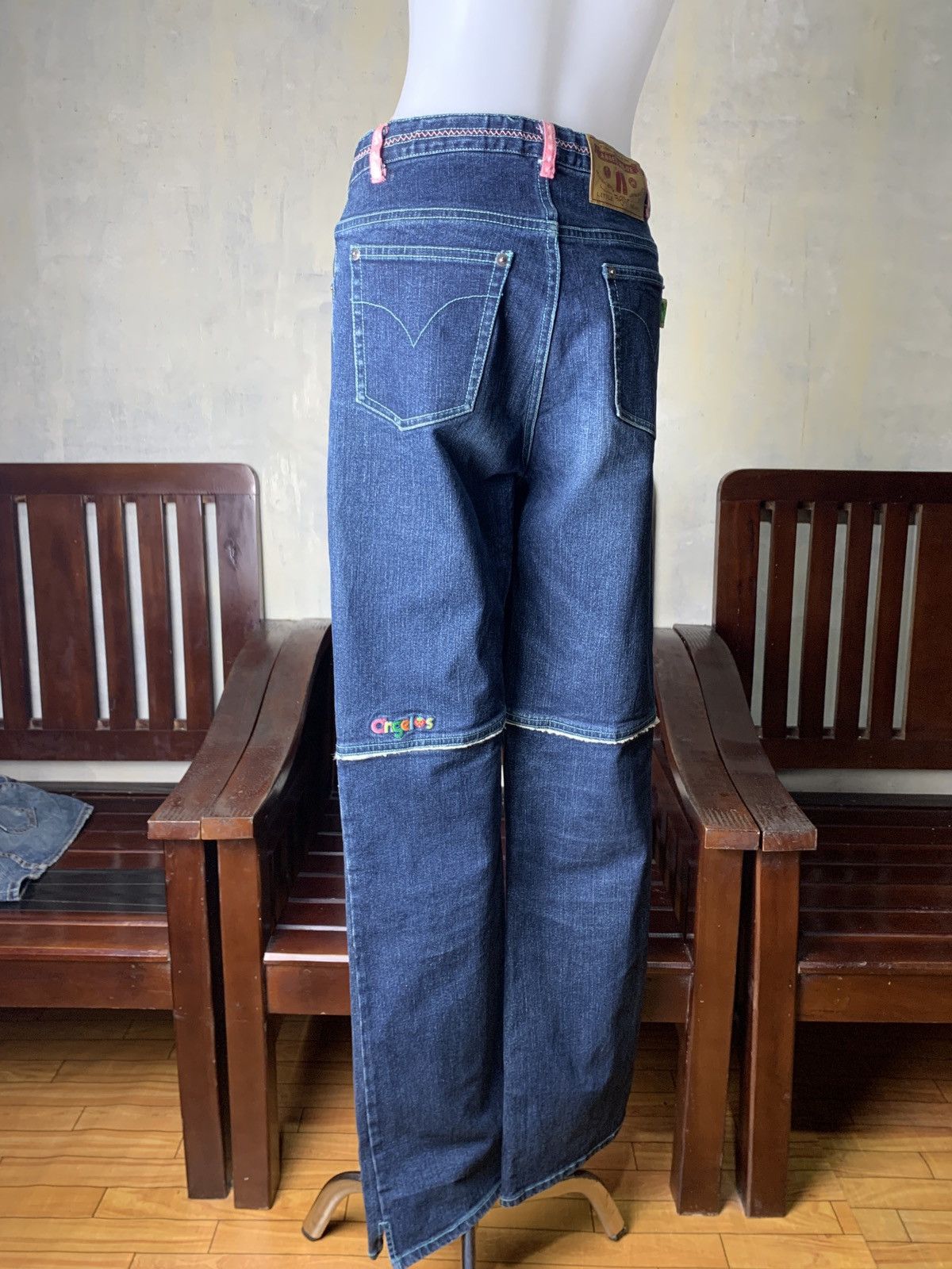 Angel Blue 2000s Angel Blue Japan Patch Cute Pop Embroidered Pants Size 28" / US 6 / IT 42 - 3 Thumbnail