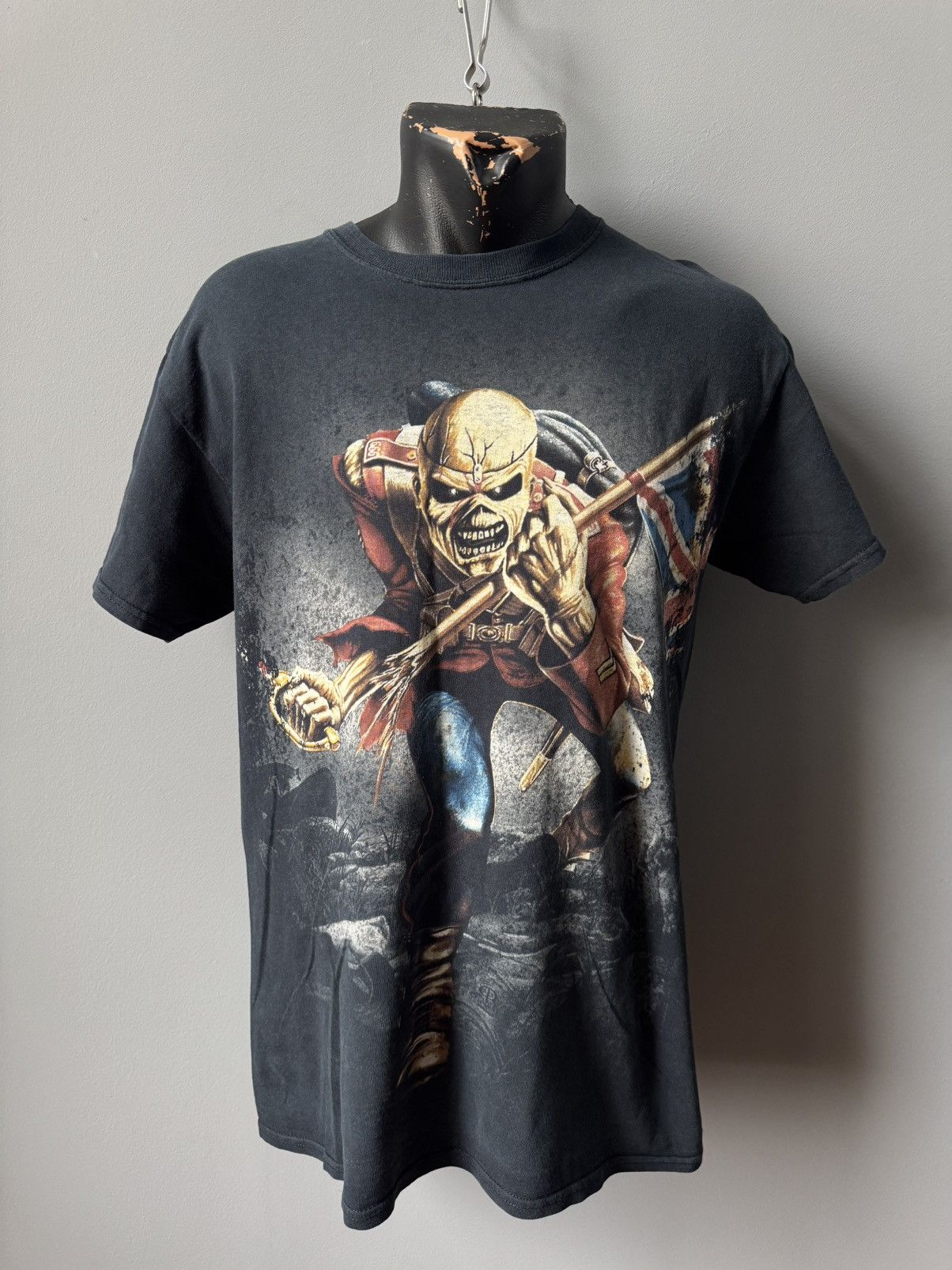 Gildan Vintage Iron Maiden T-Shirt Black 90s Band Tee Rock Size US M / EU 48-50 / 2 - 1 Thumbnail