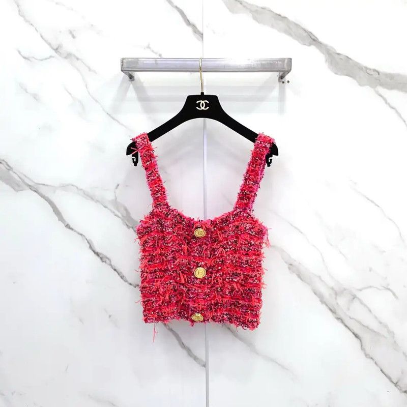 Balmain Balmain Summer Red Polyester Women’s Cropped T-shirt 0089 Size S / US 4 / IT 40 - 1 Thumbnail