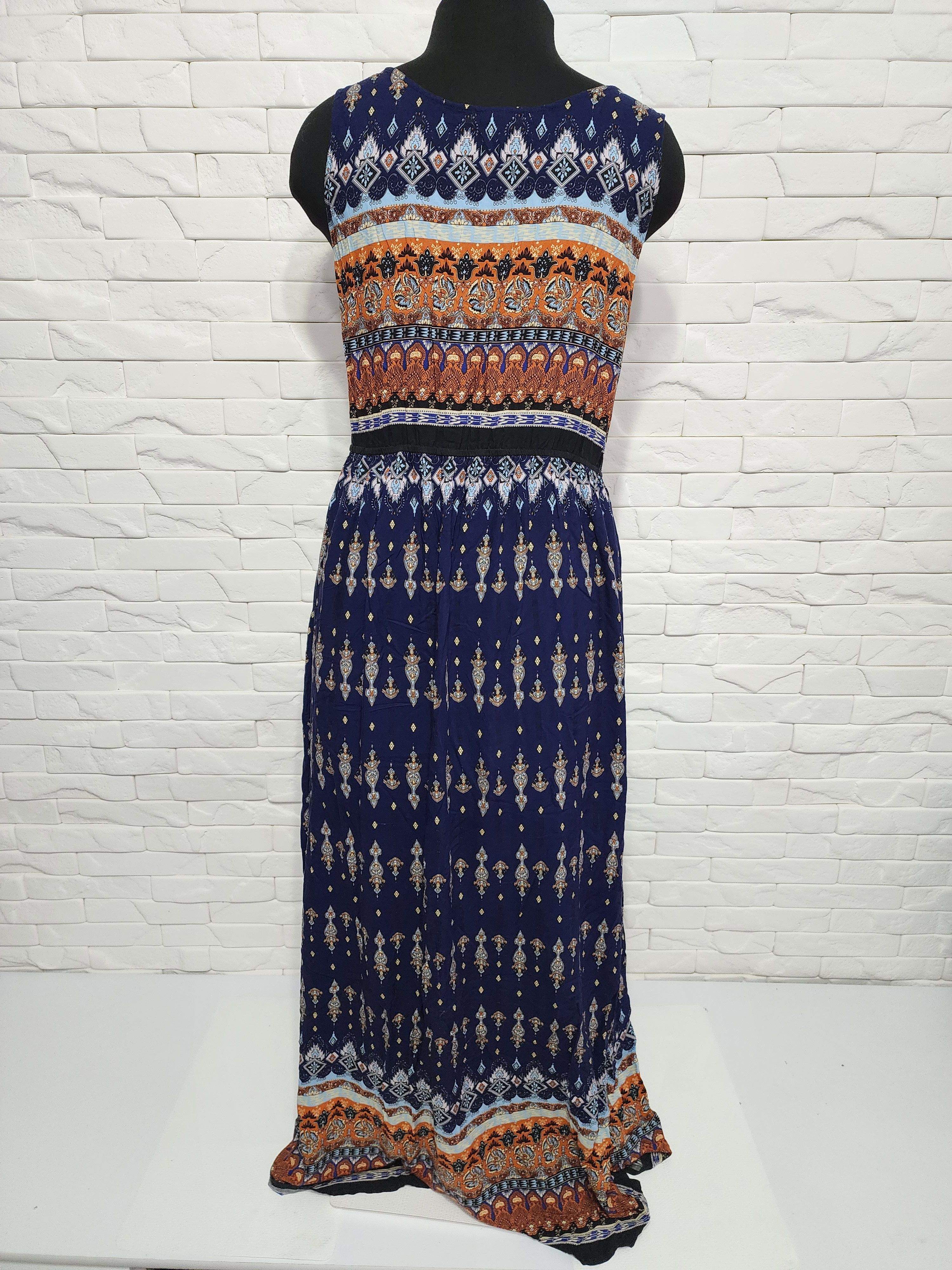 Other Multi-colored dress made of genuine viscose. Size M / US 6-8 / IT 42-44 - 4 Thumbnail