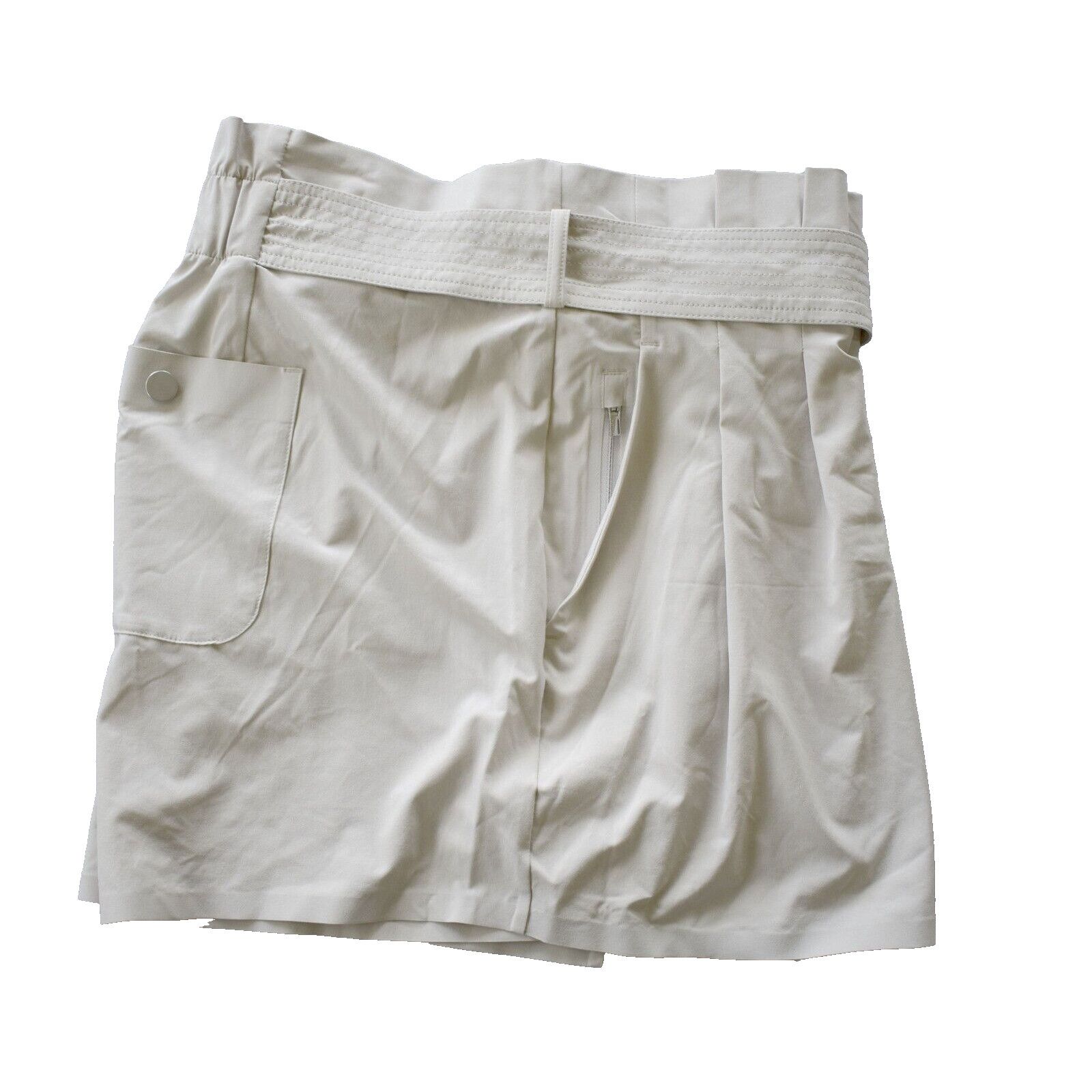 Athleta NWT ATHLETA Grey Abalone Stretch Belted Skyline Short 18 $59 Size 40" / US 18 - 3 Thumbnail