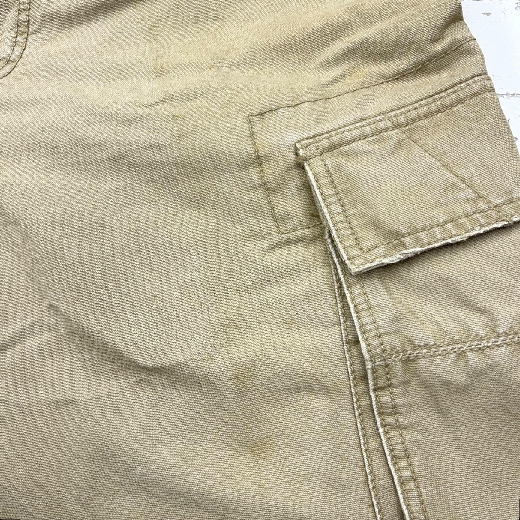 American Eagle Outfitters VINTAGE American Eagle Cargo Shorts Men 36 Beige Baggy Y2K Skate Size US 36 / EU 52 - 6 Thumbnail