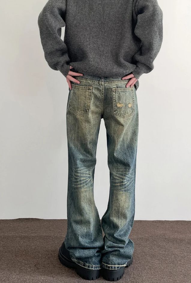 Japanese Brand × Jean Jeans Men Streetwear Y2k Vintage Blue Size US 29 - 5 Thumbnail