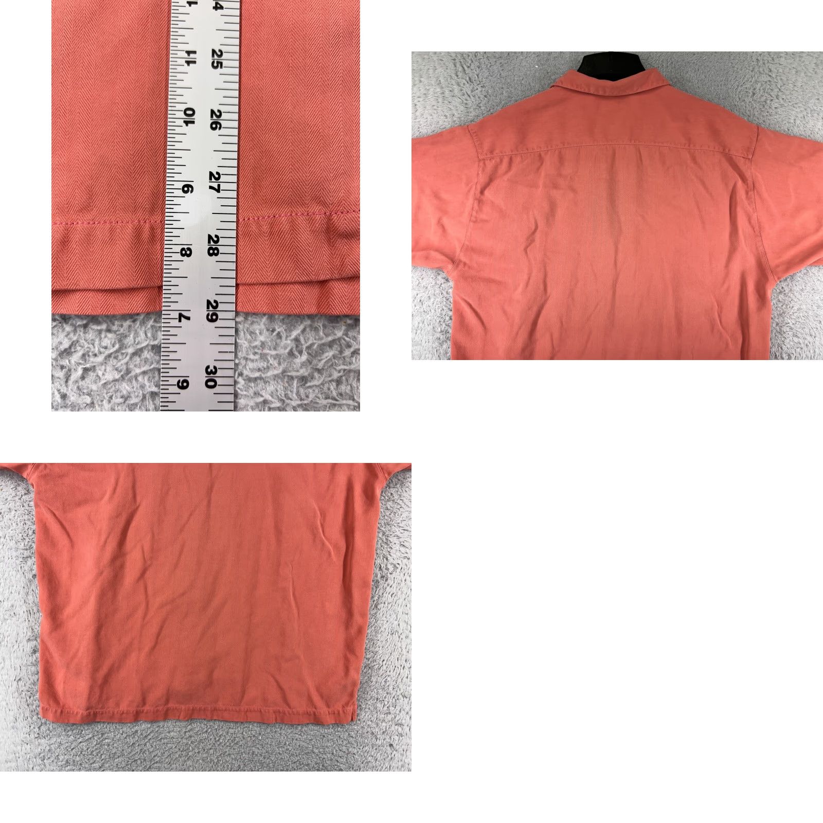 Tommy Bahama Tommy Bahama Shirt Men Large Pink Herringbone Button Up 100% Silk Hawaiian Beach Size US L / EU 52-54 / 3 - 9 Thumbnail