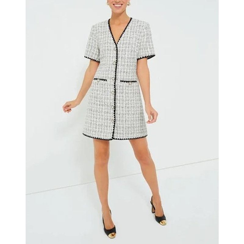 Other NWOT Pomander Place White Tweed Josephine Dress XXL Size XXL / US 16-18 / IT 52-54 - 1 Thumbnail