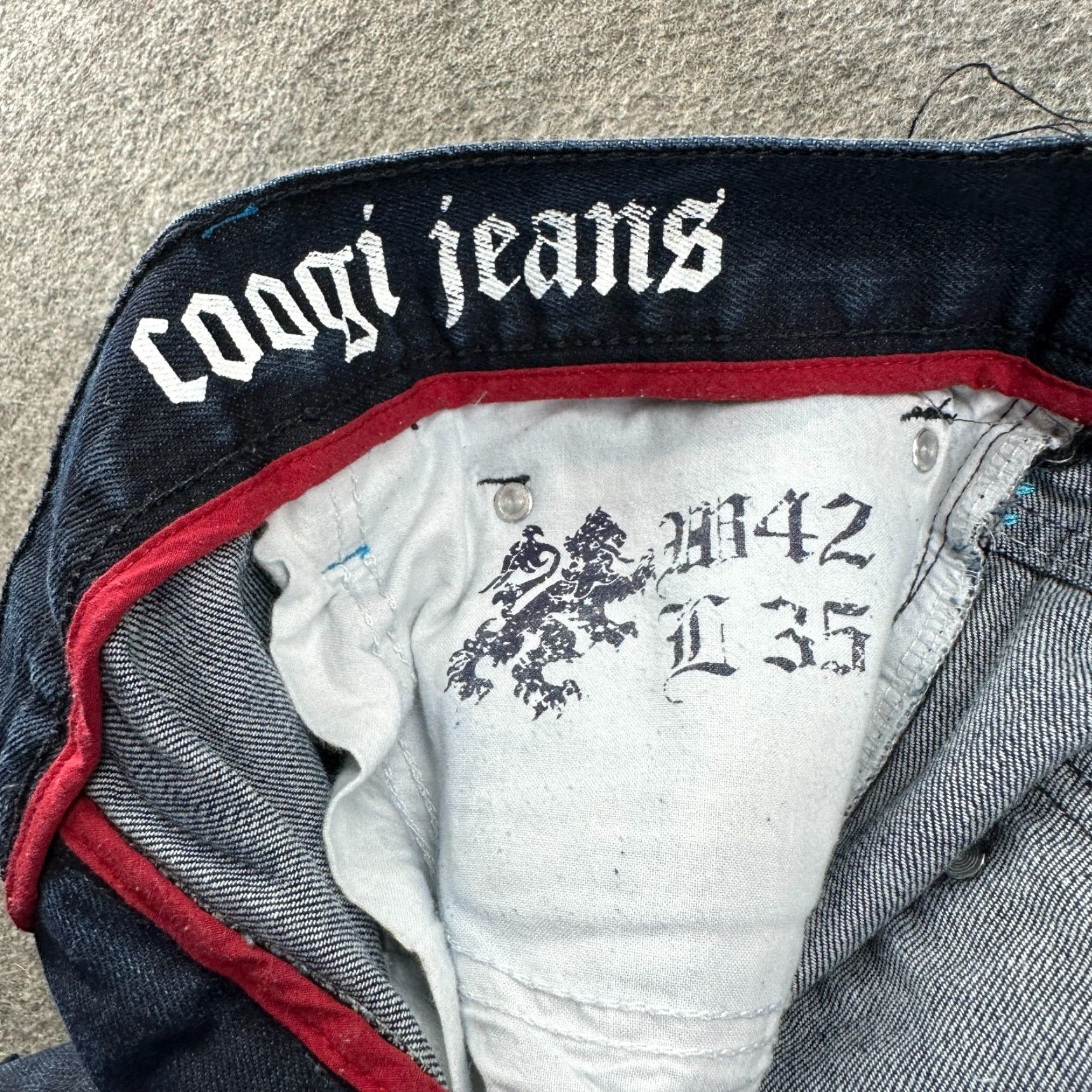 Coogi VINTAGE COOGI Jeans Mens 42x31 Blue Regular Fit Dark Wash Cotton Baggy Loose Skater Y2K Size US 42 / EU 58 - 6 Thumbnail