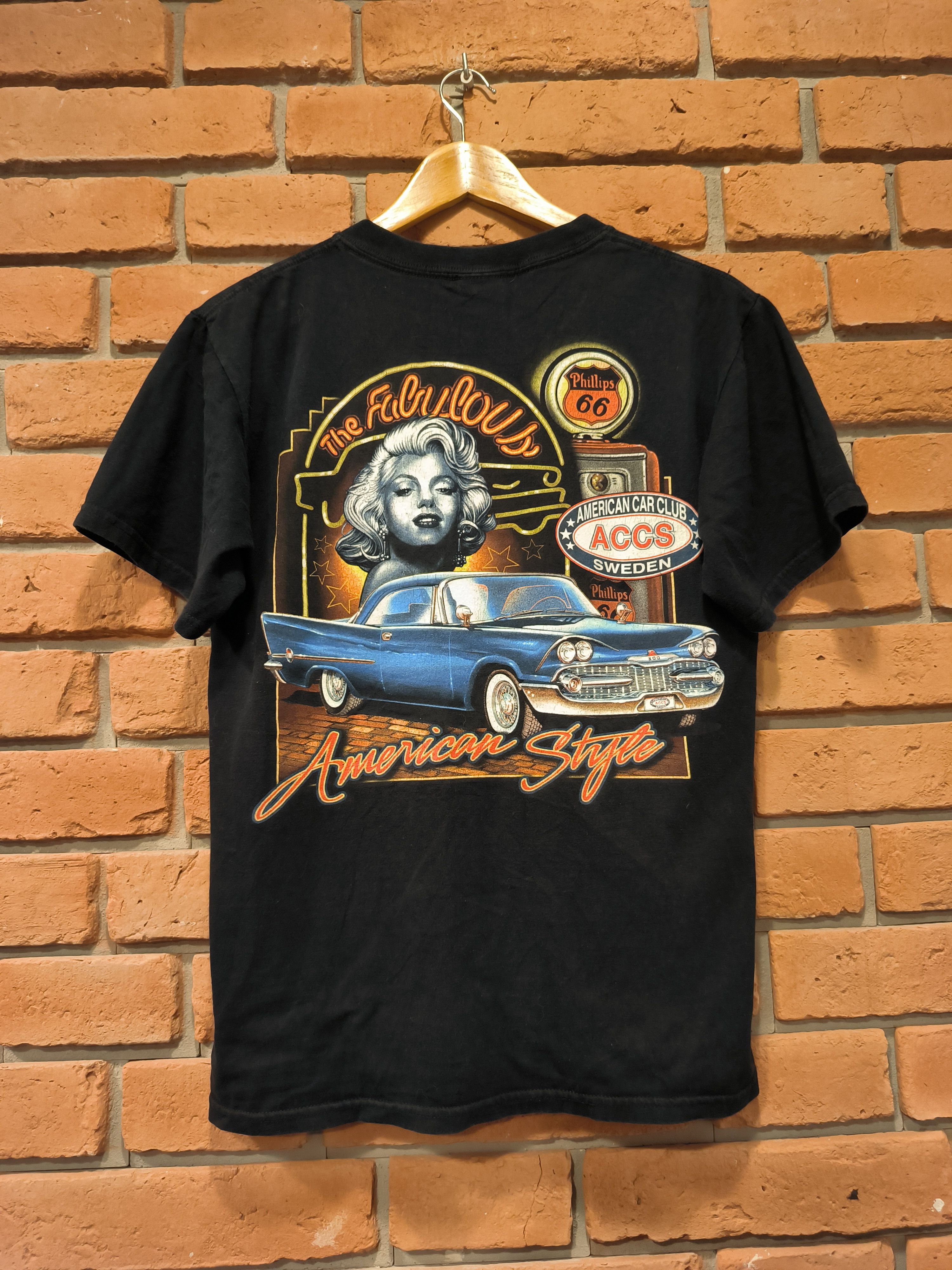 Anvil × Vintage American Style Car Club Sweden ACCS T-Shirt Vintage Print Size US M / EU 48-50 / 2 - 1 Thumbnail