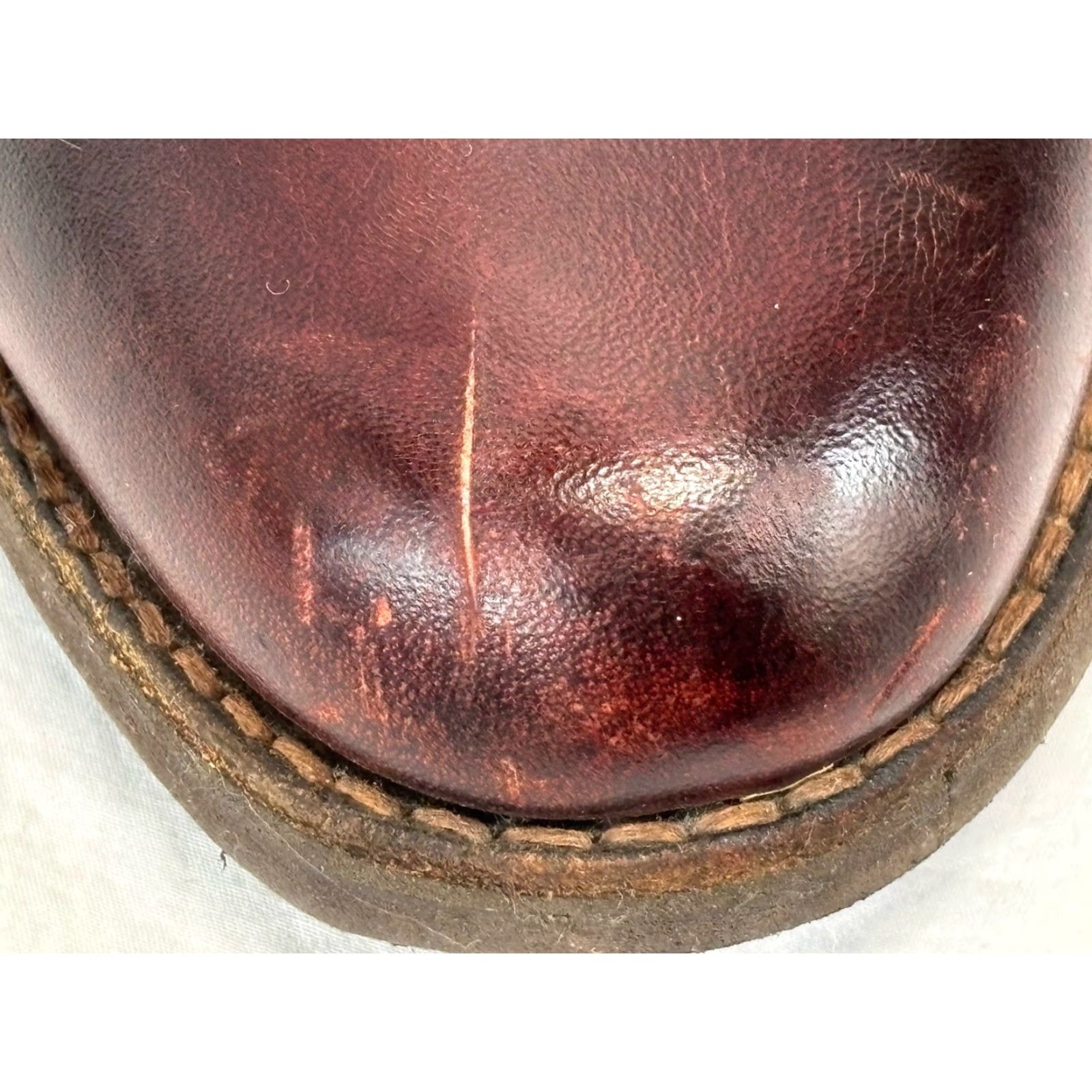 Vibram Unbranded Leather Chukka Boots Men 10.5 Burgundy Red Vibram Soles Boots Lace Up Mens US 10.5 Leather Chukka Unbranded Mens Shoes Size US 11 / EU 44 - 8 Thumbnail