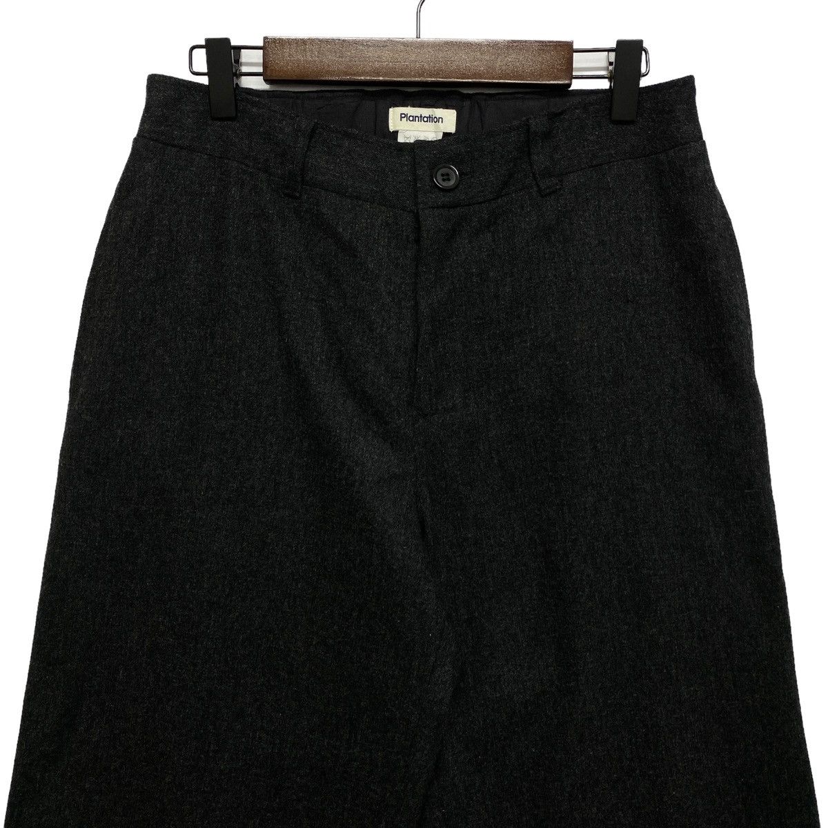 Issey Miyake Plantation Issey Miyake Wool Blend Wide Leg Cropped Pants Size 28" / US 6 / IT 42 - 6 Thumbnail