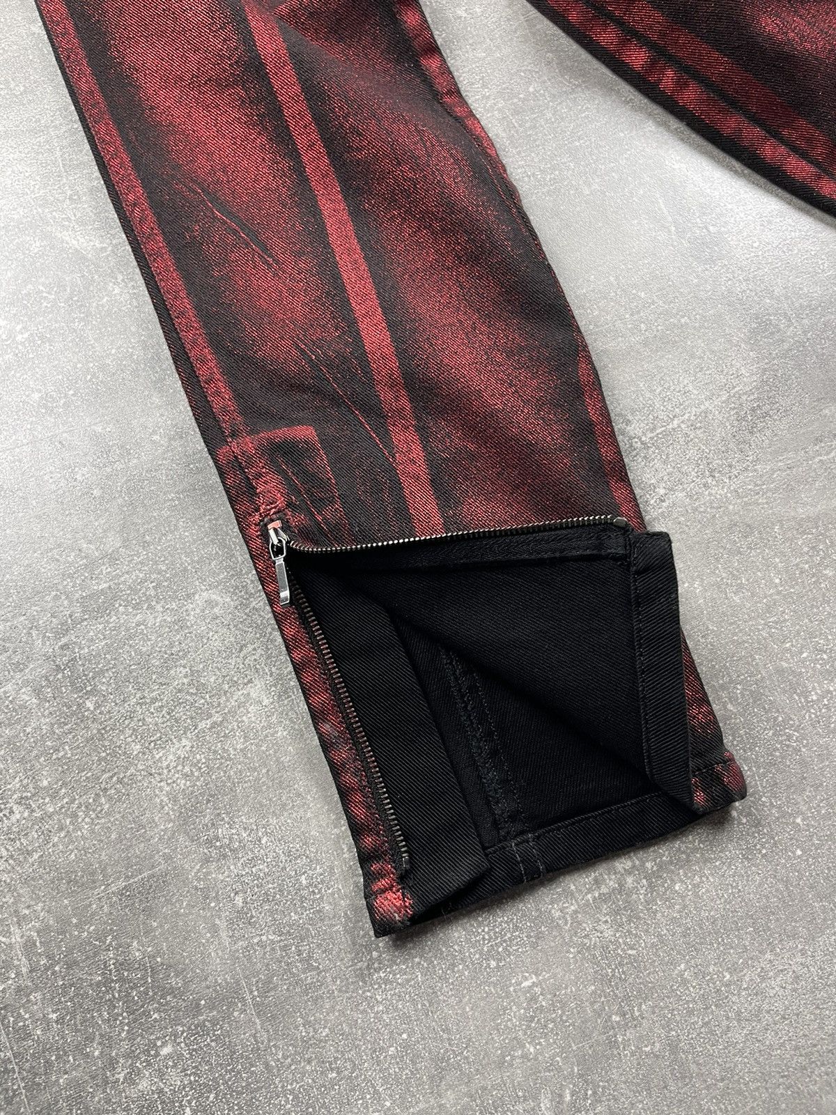 Alexander McQueen Alexander McQueen Archives Graphic Print Biker Skinny Pants Size 28" / US 6 / IT 42 - 4 Thumbnail