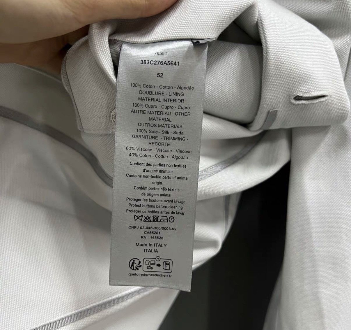 Dior Dior White Striped Lapel Blazer J41 Size US S / EU 44-46 / 1 - 4 Thumbnail