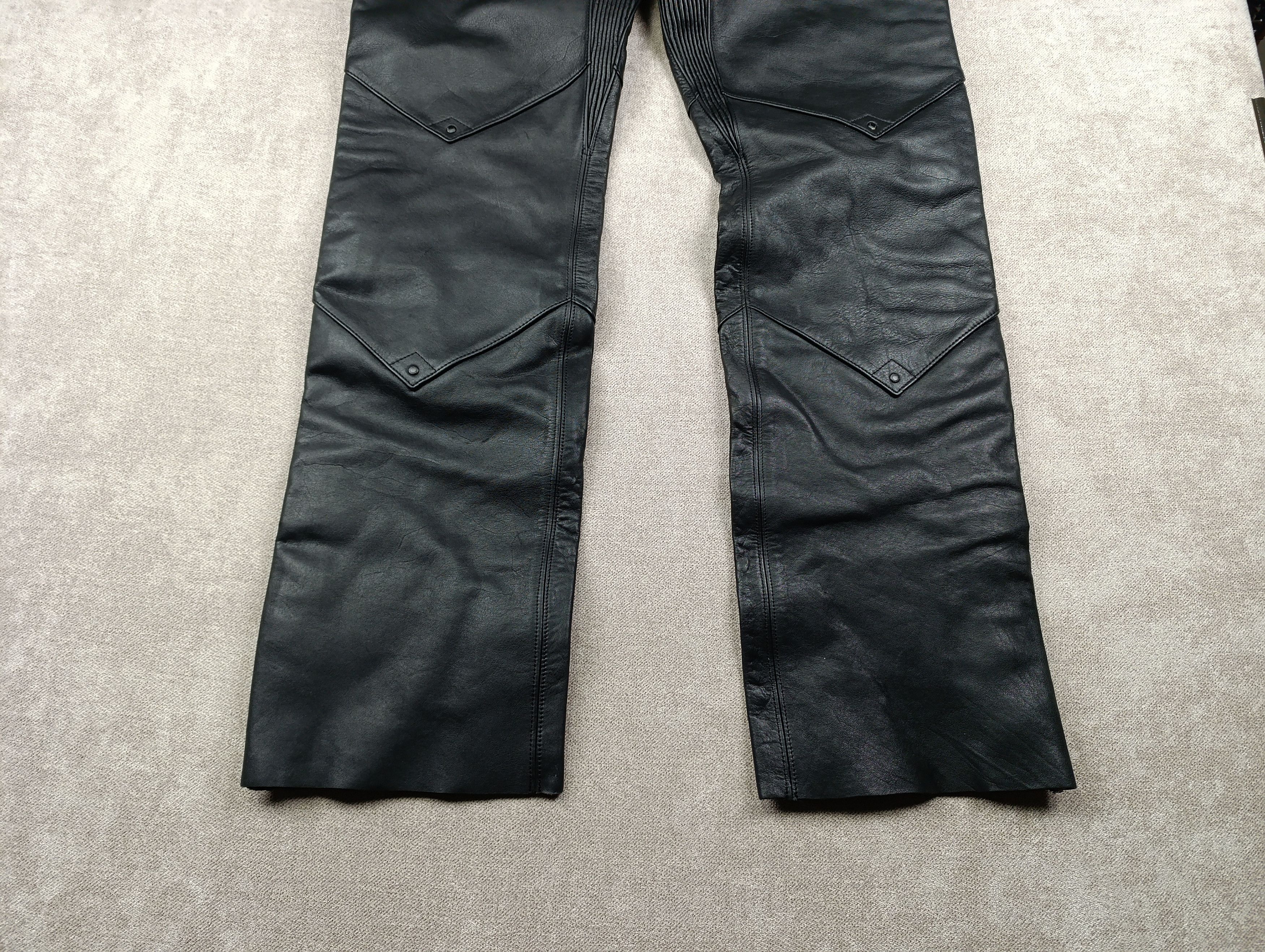Harley Davidson HARLEY DAVIDSON BLACK LEATHER WOMENS MOTORCYCLE CHAPS PANTS Size 30" / US 8 / IT 44 - 2 Thumbnail