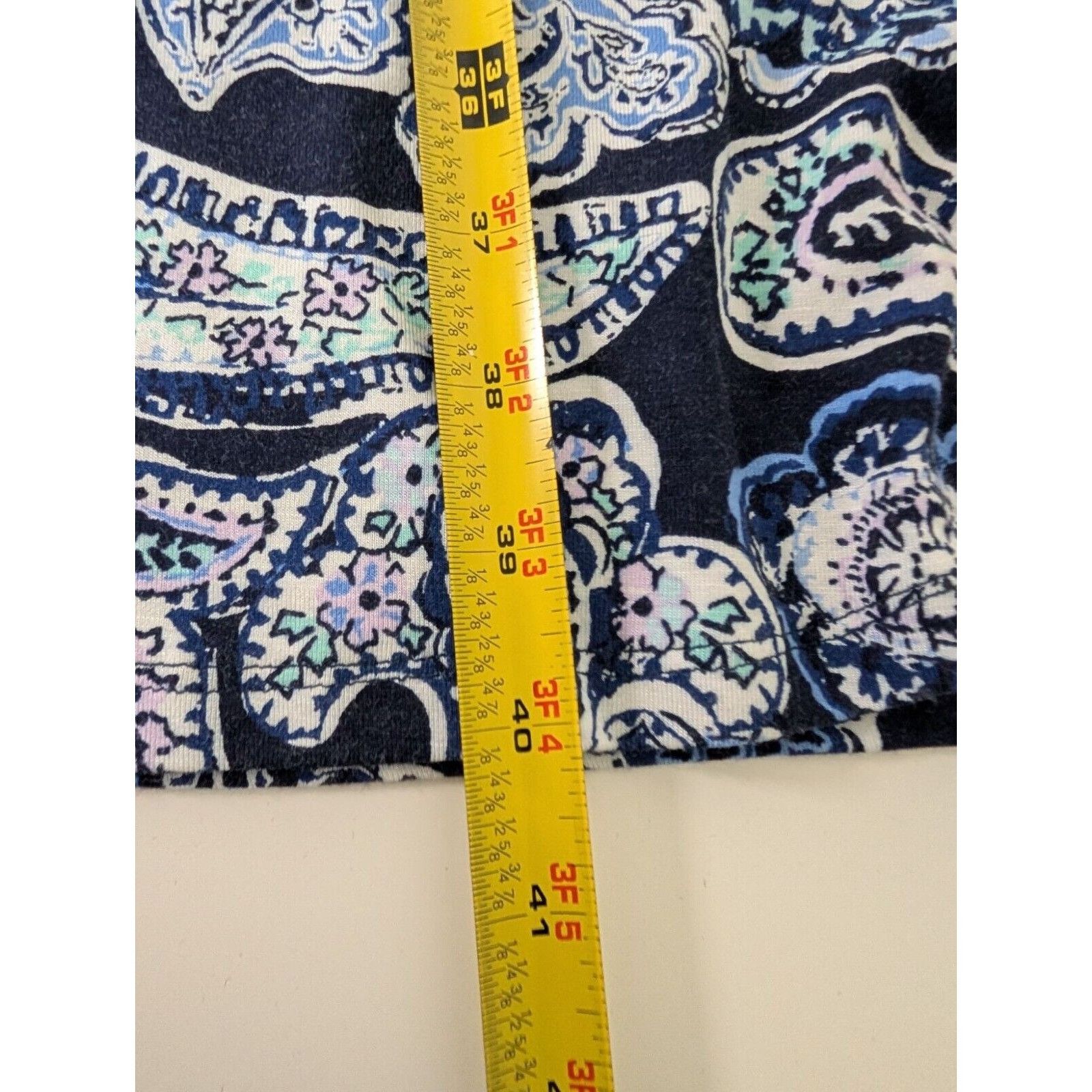 Croft & Barrow Croft & Barrow Paisley Dress Womens Size XL Blue V Neck Line Size XL / US 12-14 / IT 48-50 - 9 Thumbnail