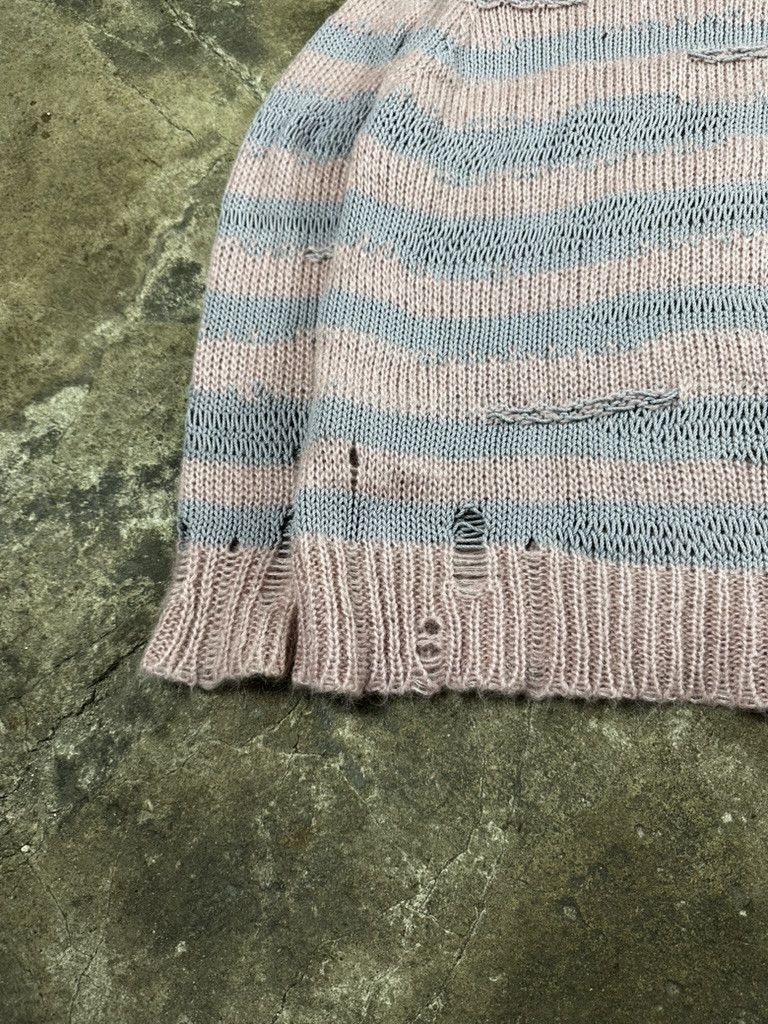 Acne Studios Acne Studios Distressed Stripe Knit Sweater Size US S / EU 44-46 / 1 - 6 Thumbnail