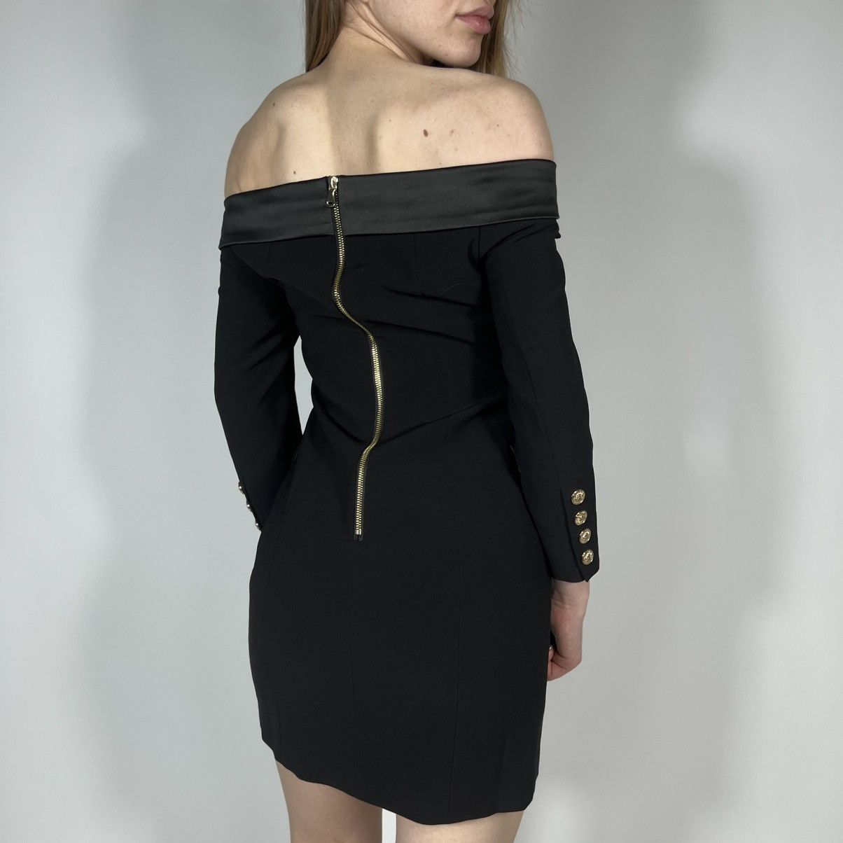 Balmain Balmain Doublure Lining Off The Shoulder Dress Luxury Style Size M / US 6-8 / IT 42-44 - 3 Thumbnail