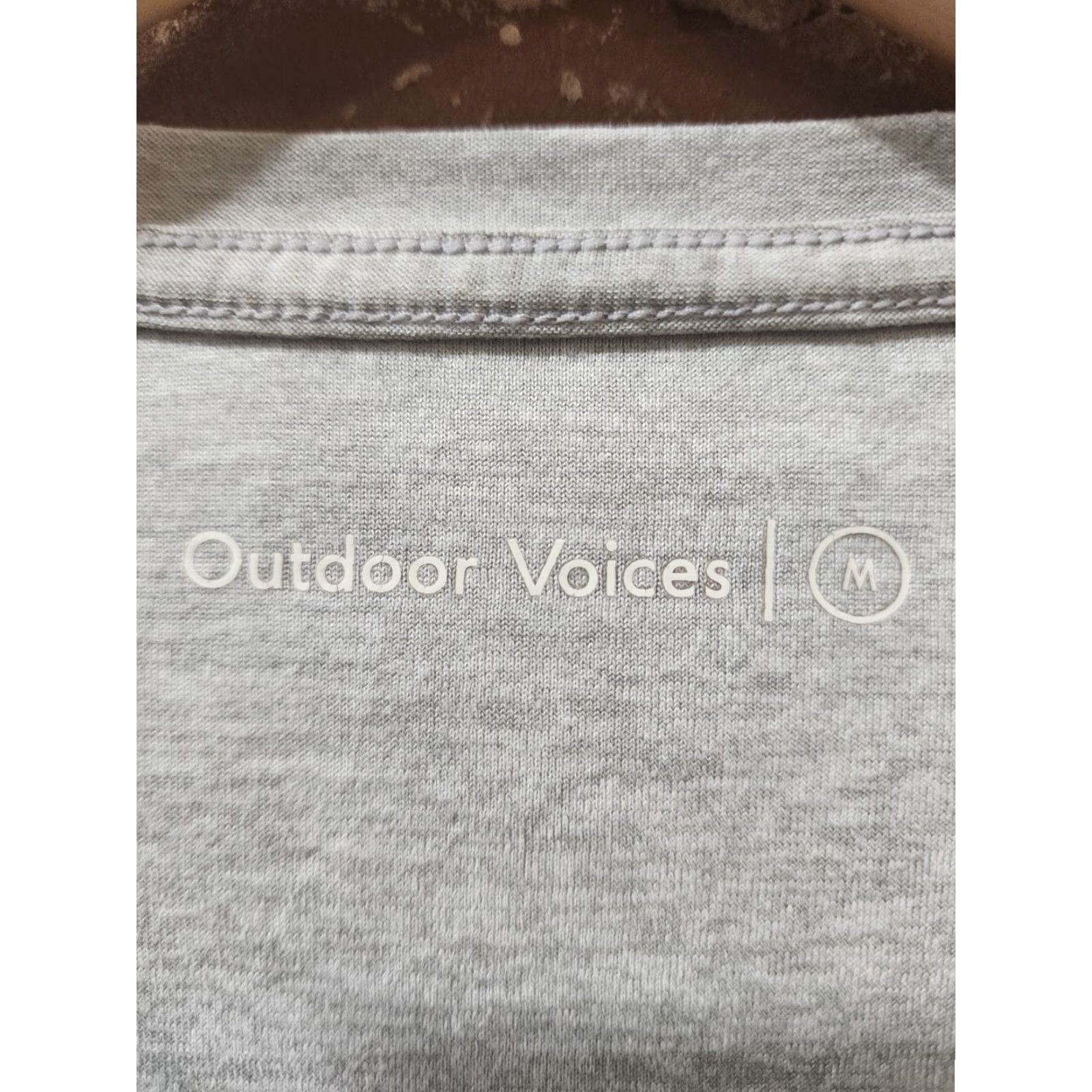 Outdoor Voices Outdoor Voices Shirt Mens Medium Gray Short Sleeve Yoga Workout Lightweight Athletic T-Shirt Mens Size US M / EU 48-50 / 2 - 3 Thumbnail