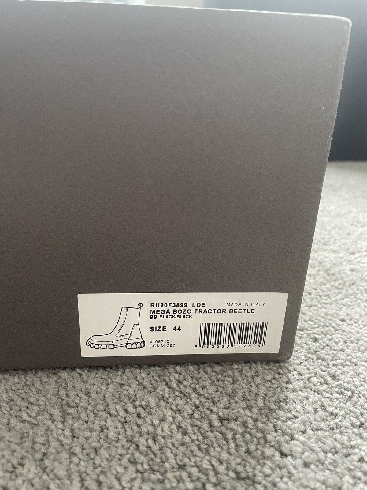 Rick Owens Rick Owen Mainline Mega Beatle Bozo Boots Size 44 Size US 11 / EU 44 - 9 Thumbnail
