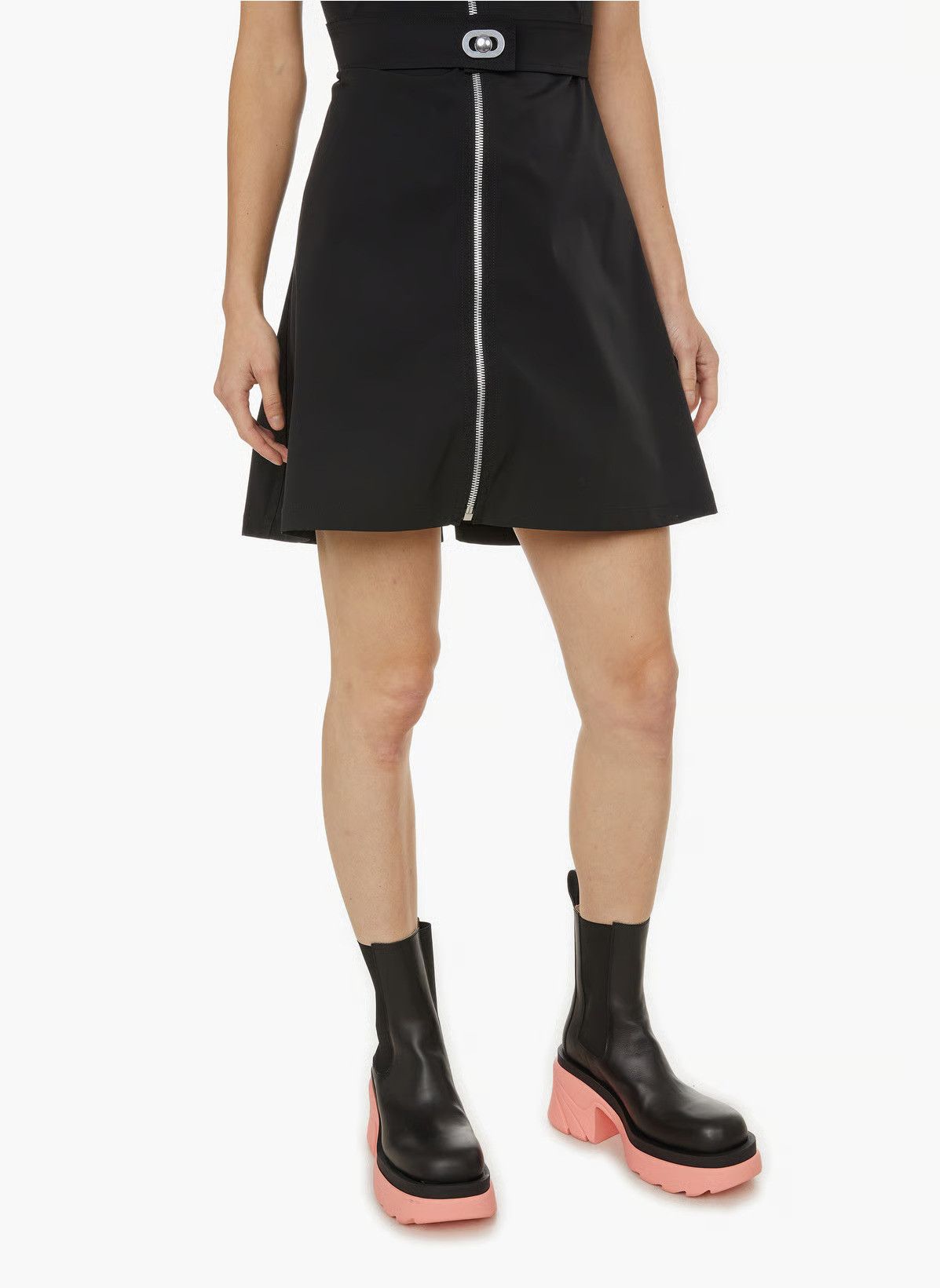 Bottega Veneta Flash Black Pink Leather Ankle Boots Size US 11 / IT 41 - 4 Thumbnail