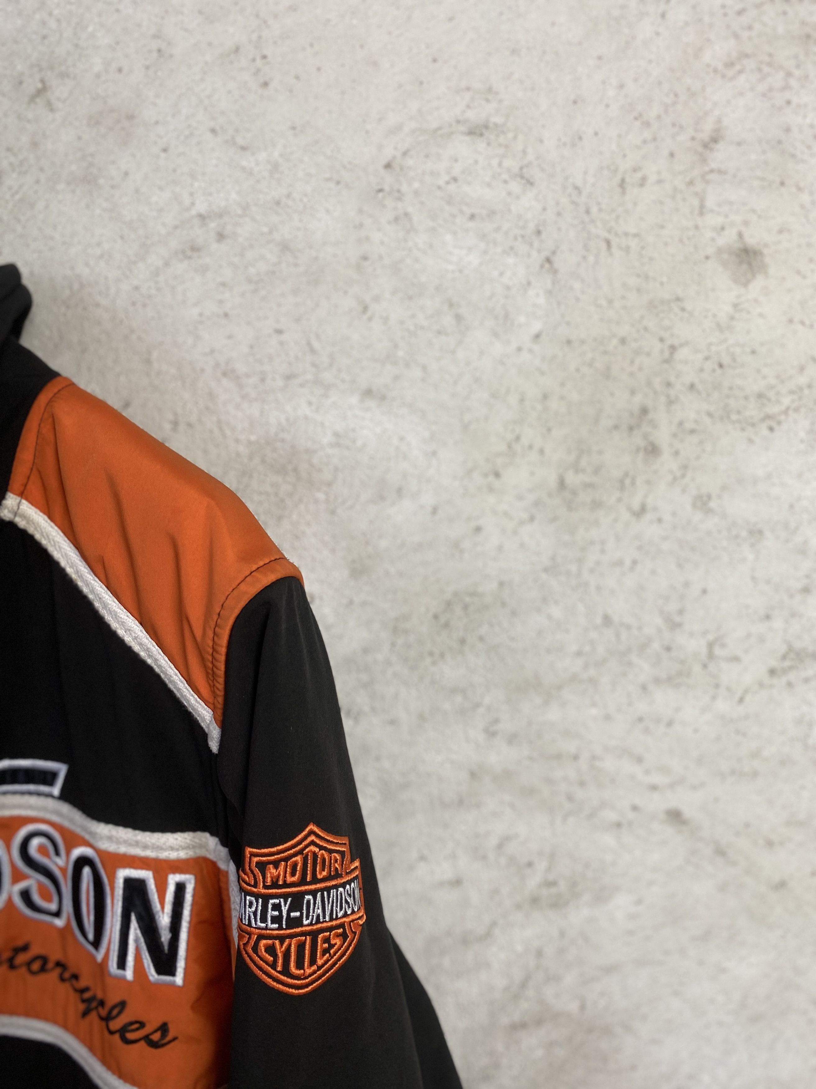 Harley Davidson Harley Davidson big logo jacket light moto vintage Size US L / EU 52-54 / 3 - 4 Thumbnail