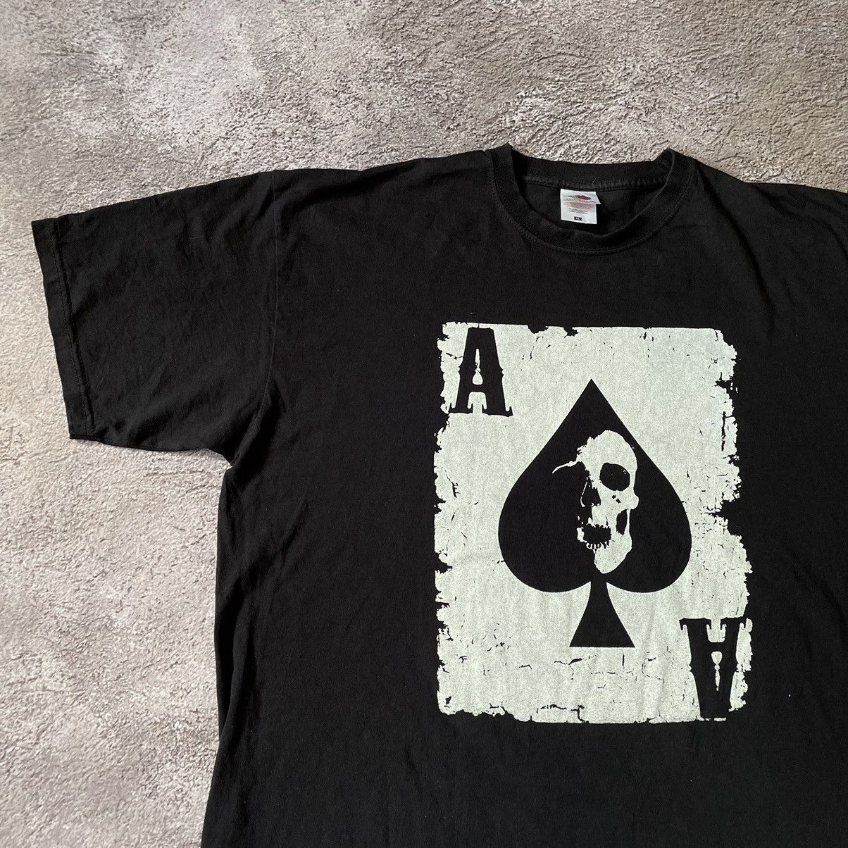Vintage Vintage Y2K Spade Cards Graphic Tee Grunge Skater Worn In XL Size US XL / EU 56 / 4 - 4 Thumbnail