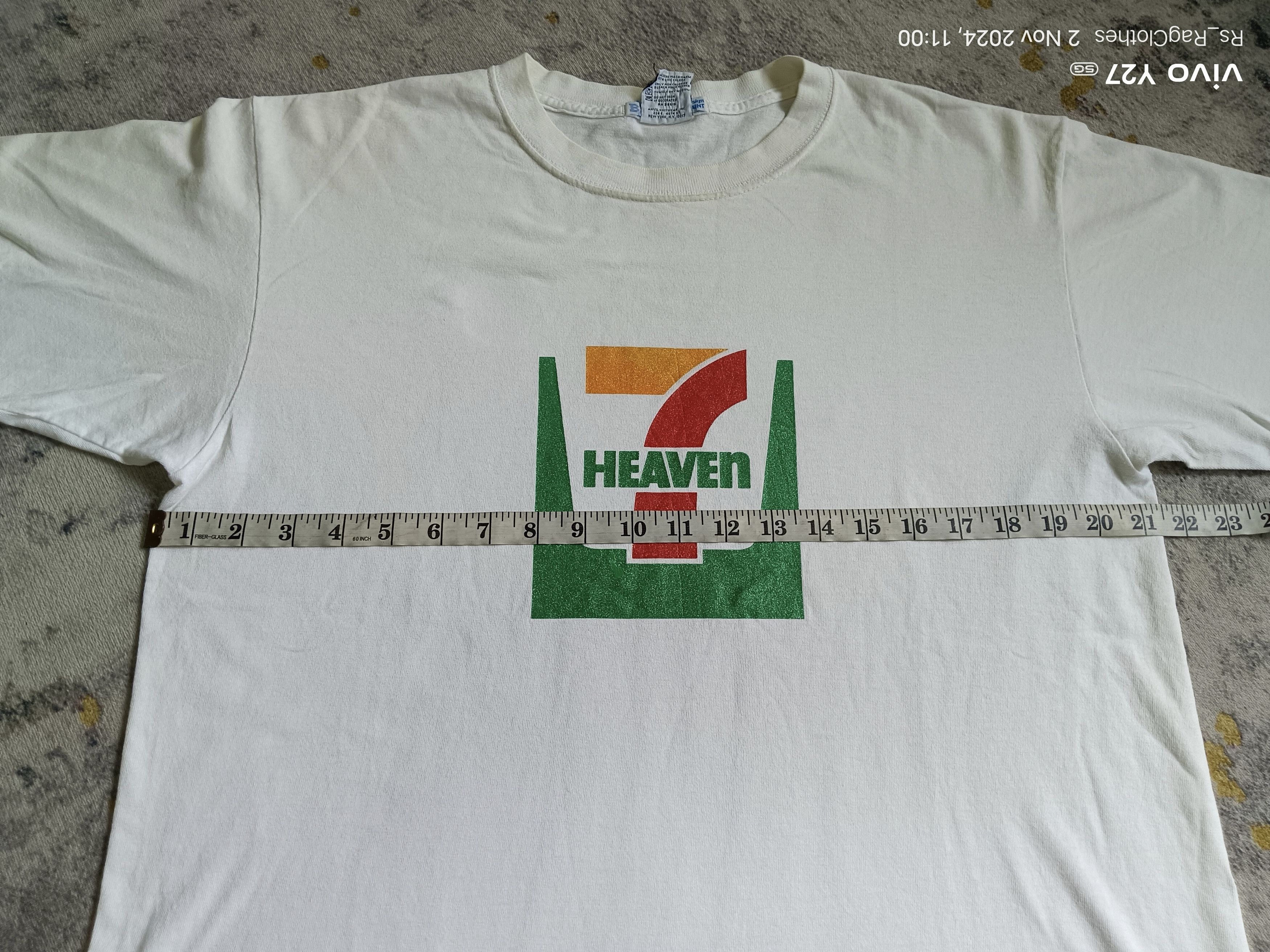 11.11 / eleven eleven Vintage 7 Heaven Tee by Anvil Size US L / EU 52-54 / 3 - 6 Thumbnail