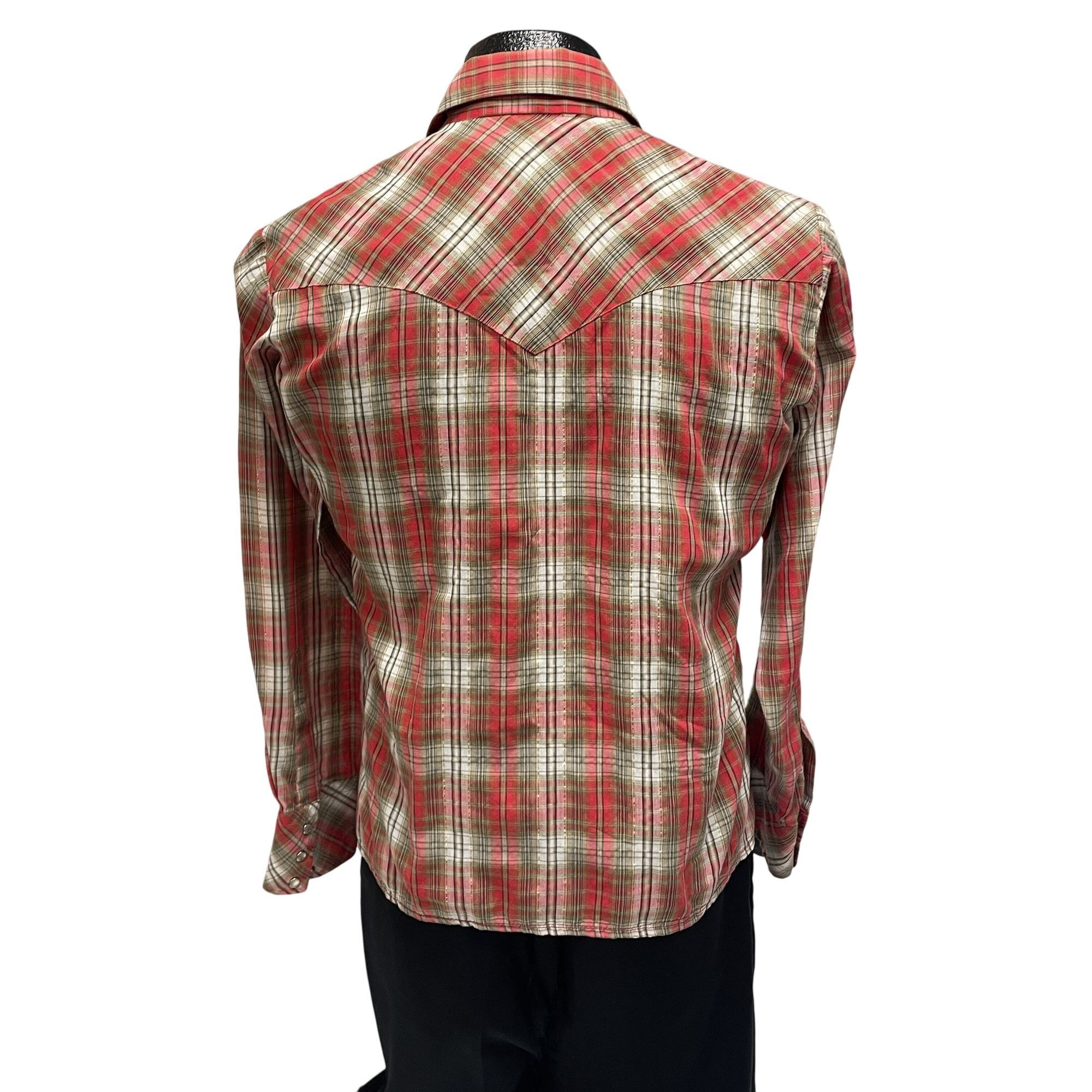 Other Vtg The Hustlers Red SPARKLE PLAID Cowboy Western Shirt Size US S / EU 44-46 / 1 - 3 Thumbnail