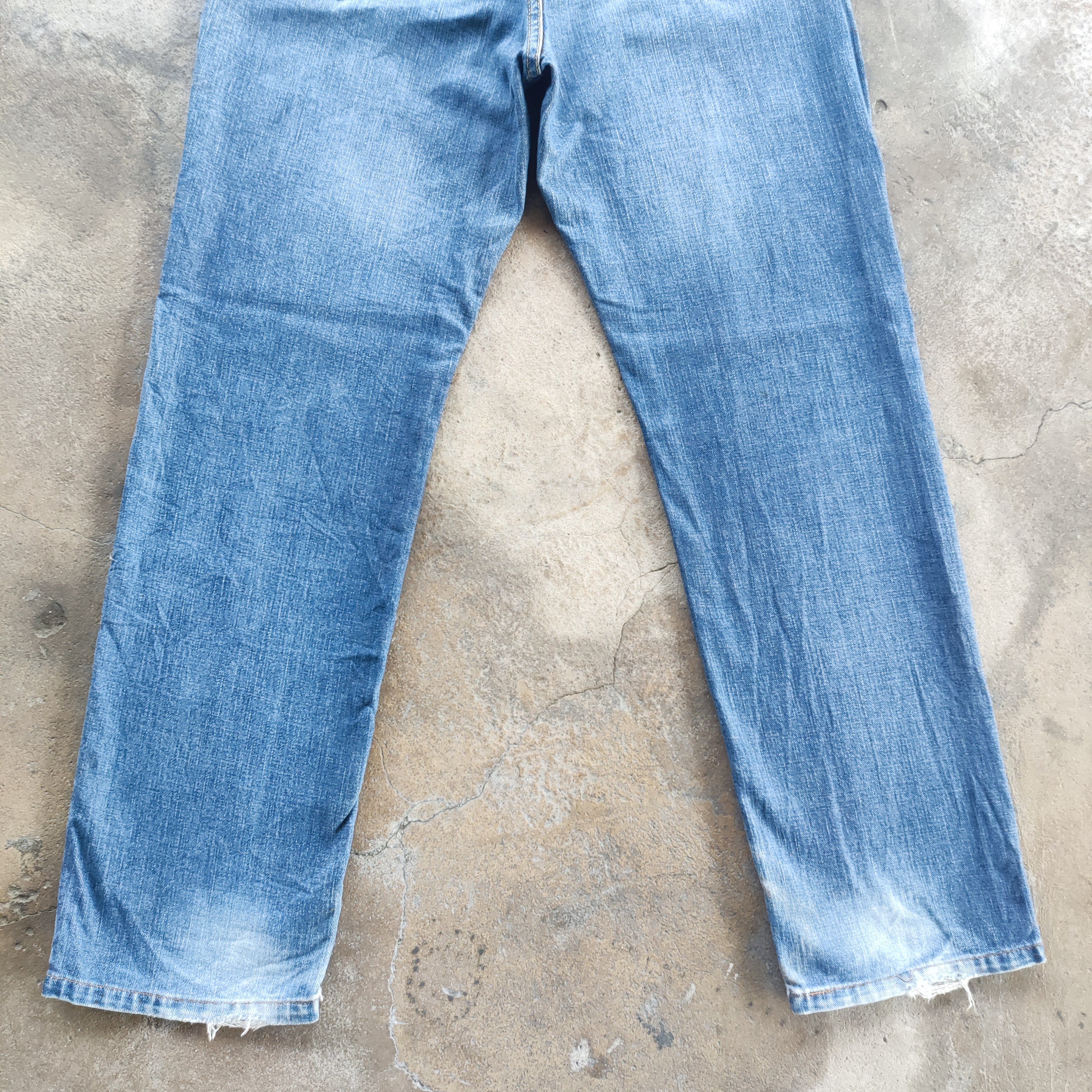 Vintage Lee Brand Straight Cut Jeans Faded Distressed Pants