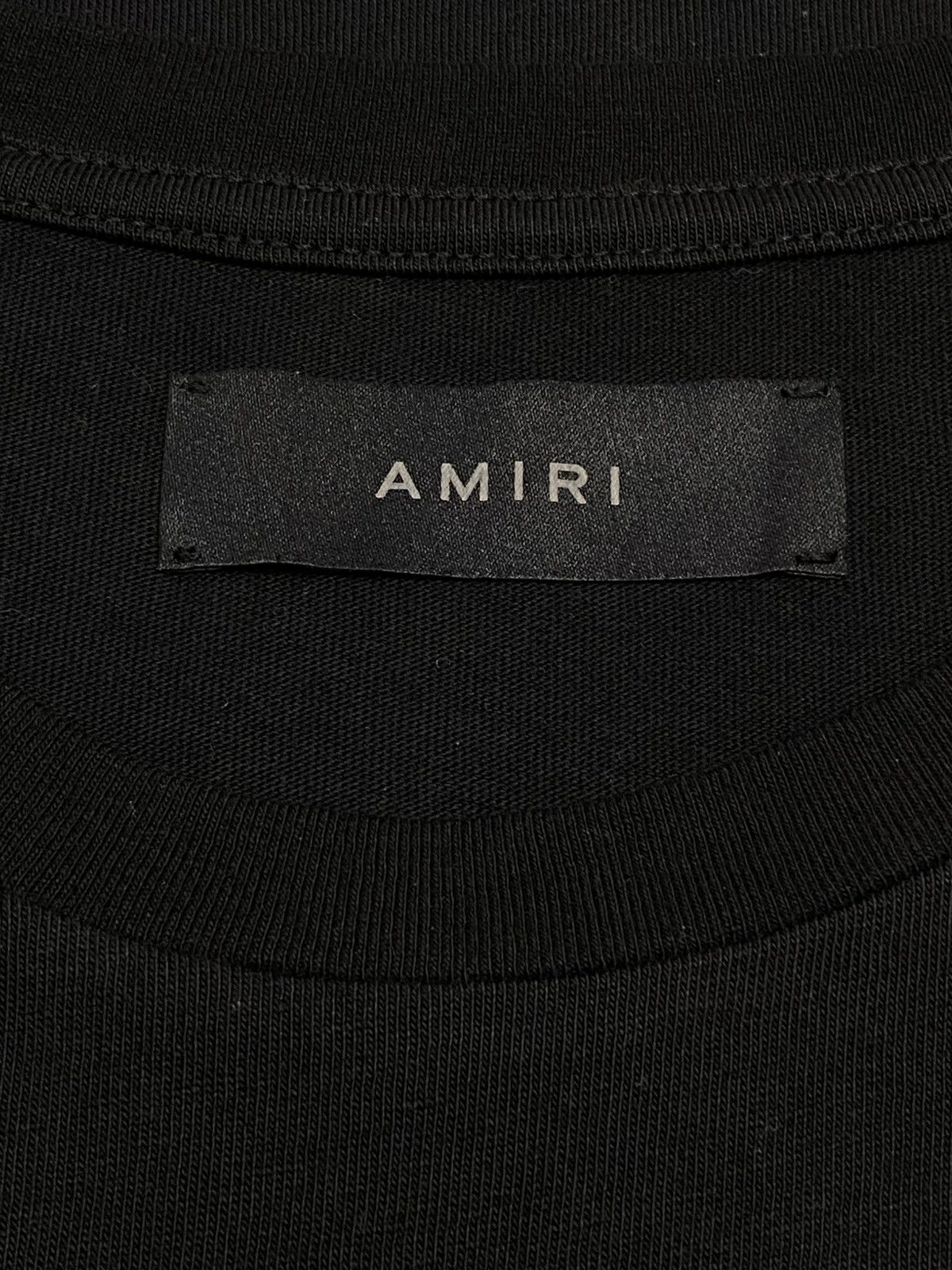 Amiri Amiri Floral Logo Black T-Shirt Size US L / EU 52-54 / 3 - 8 Thumbnail