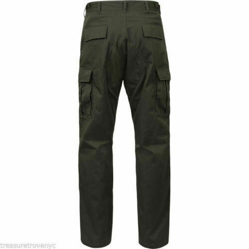 Designer Military Olive Drab Cargo Battle Dress Uniform Pants Medium Size ONE SIZE - 4 Thumbnail