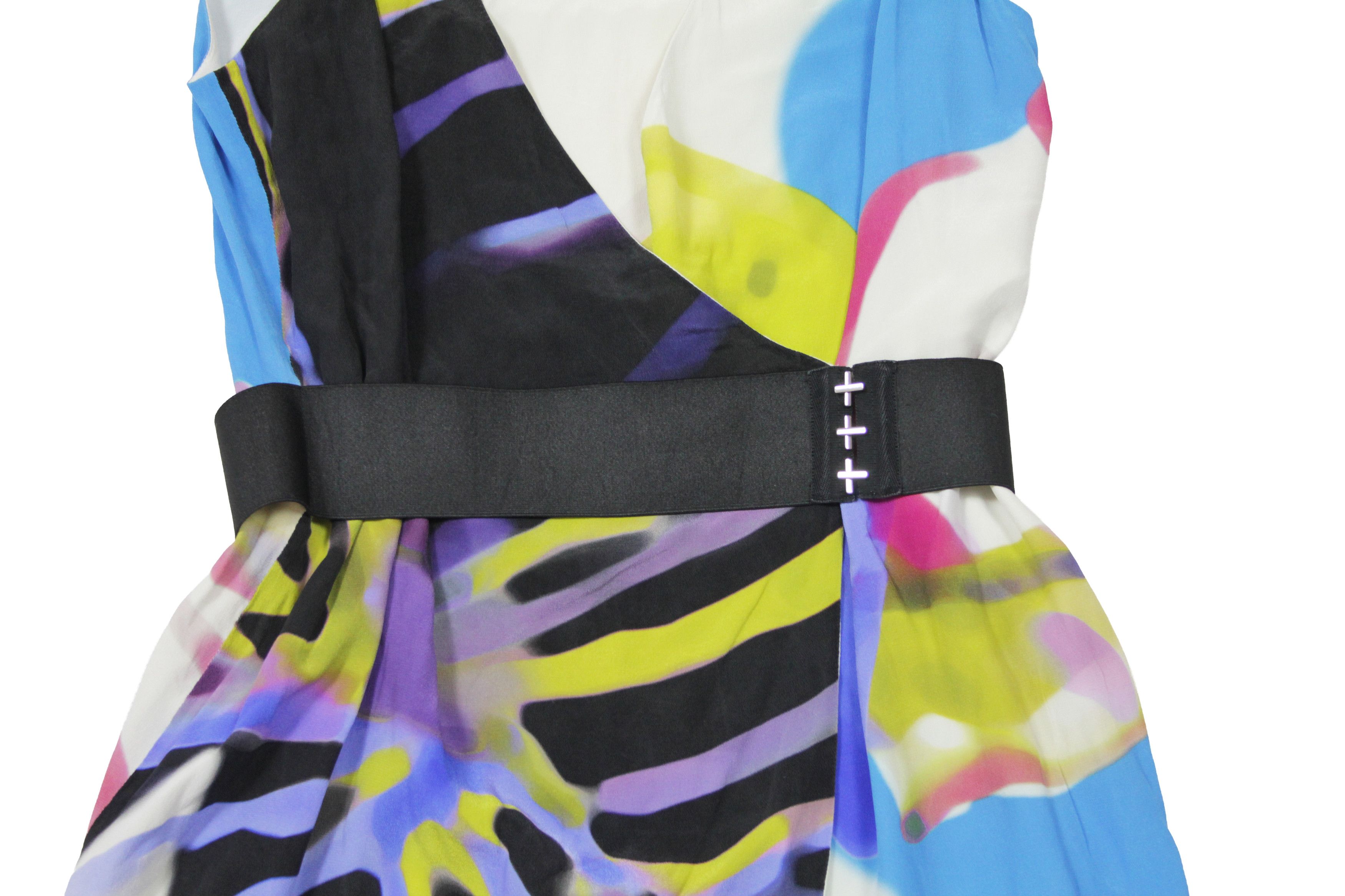 Versace 2012 Sea Motive Silk Abstract Dress Size M / US 6-8 / IT 42-44 - 6 Thumbnail