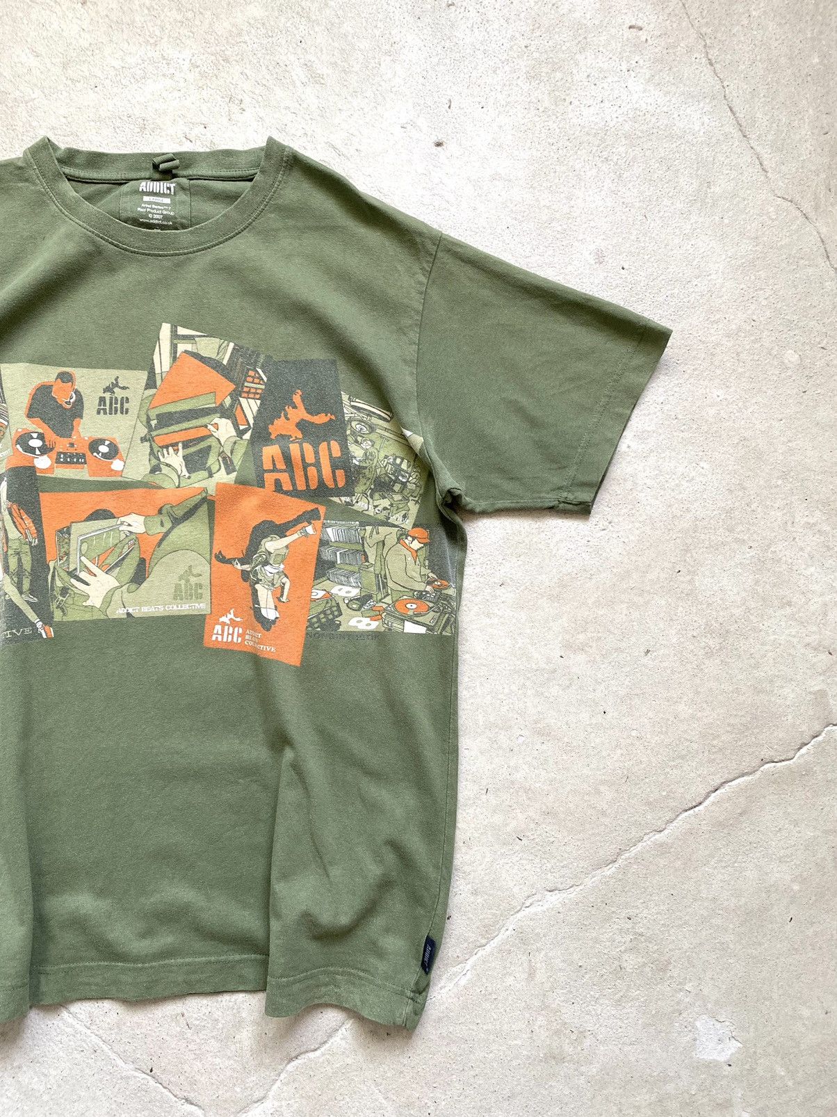 ADDICT Vintage 2007 Addict Beats Rap T Shirt Hip Hop Y2K Size US L / EU 52-54 / 3 - 3 Thumbnail