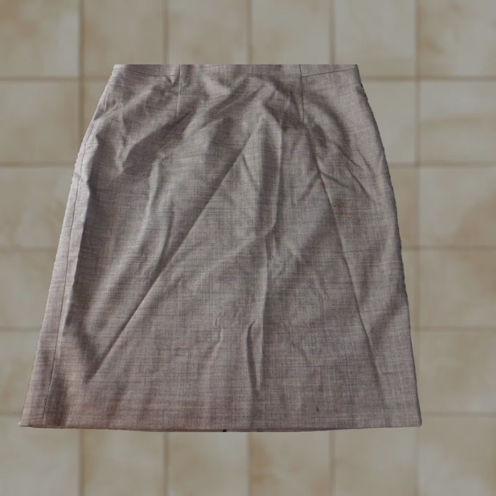 Loft LOFT Skirt Womens 14 Gray A-Line Knee Length Wool Stretch Zip - LOFT - Petites - Wool - 14 - Gray - A-Line - Knee Length - Womens Size 36" / US 14 / IT 50 - 1 Thumbnail