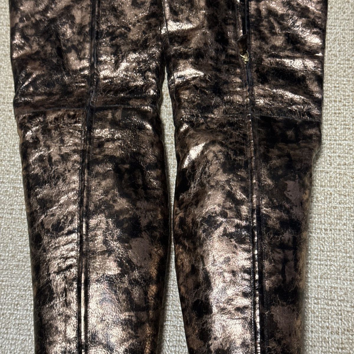 Chanel CHANEL Laminated Chevre Metallic Lambskin Over the Knee Boot Size US 7.5 / IT 37.5 - 10 Thumbnail