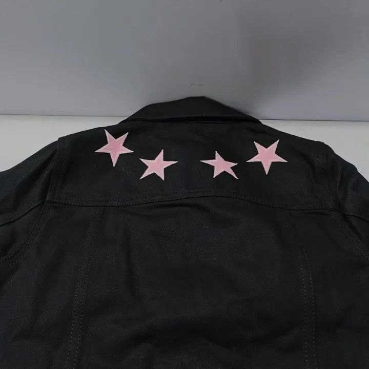 Givenchy Givenchy Givenchy Black Denim Jacket with Star Prints -250 Size US XS / EU 42 / 0 - 5 Thumbnail