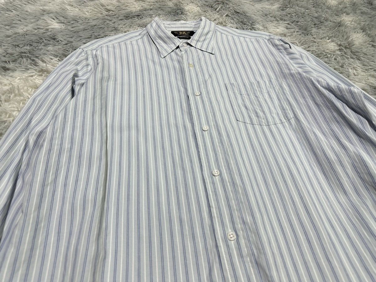 RRL Ralph Lauren 🔥Vintage RRL By Ralph Lauren Striped Shirt Size US XL / EU 56 / 4 - 4 Thumbnail