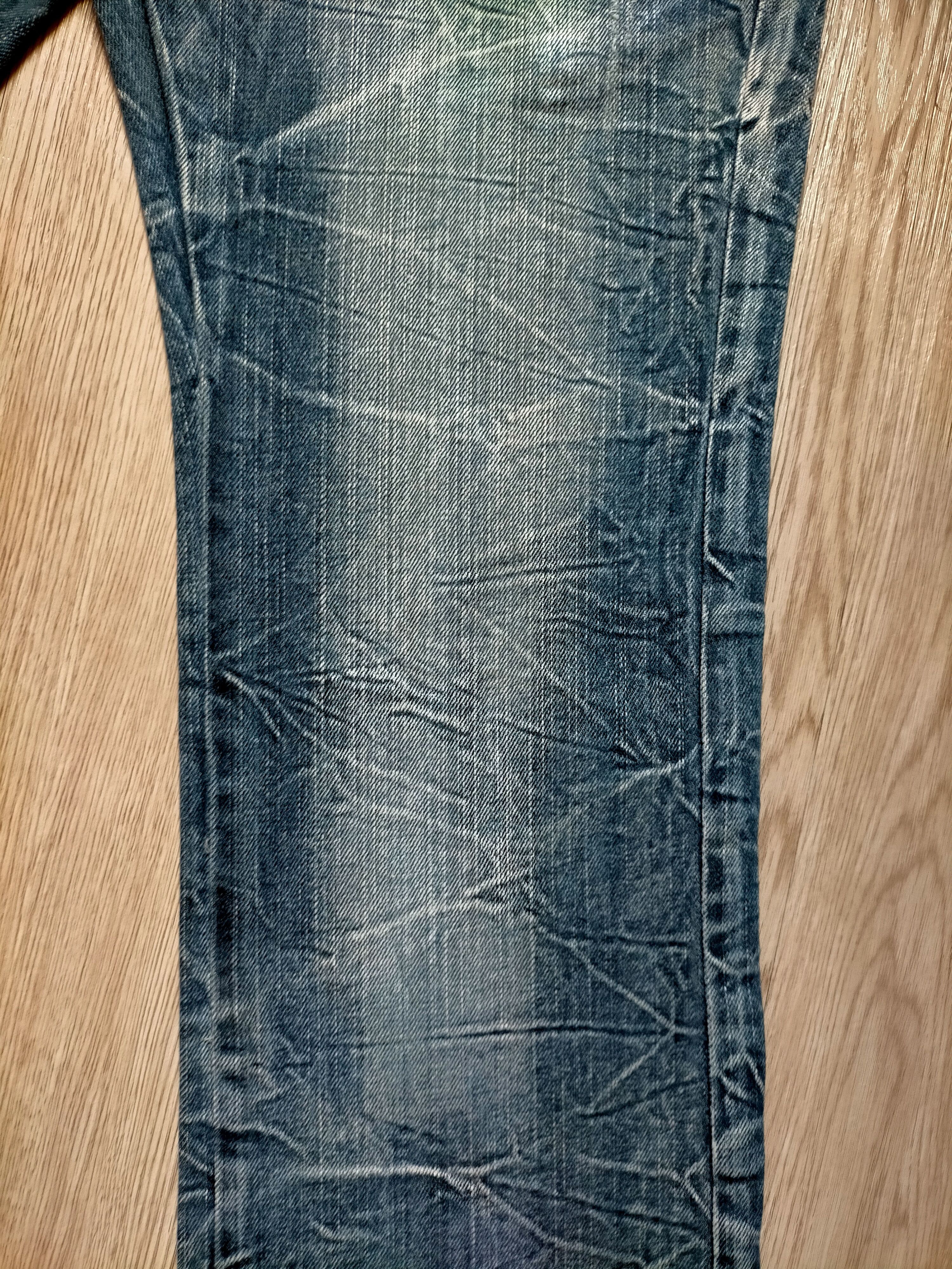 If Six Was Nine × Japanese Brand Blow By Blue Double Waist Wash Punk Skulls Jeans Pants Size US 30 / EU 46 - 8 Thumbnail