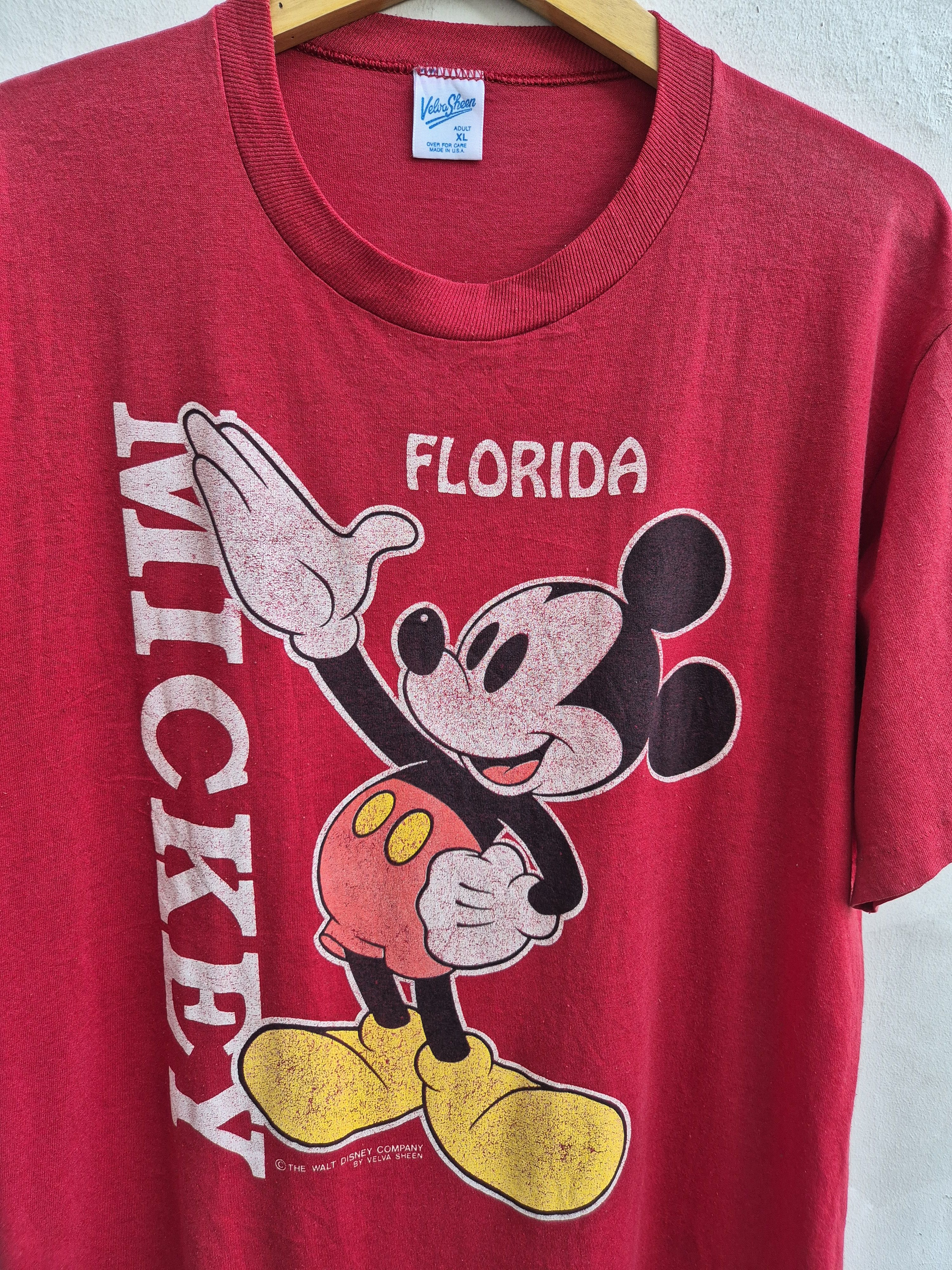 Disney × Velva Sheen Vintage 90s Mickey Mouse T-shirt Size US XL / EU 56 / 4 - 3 Thumbnail