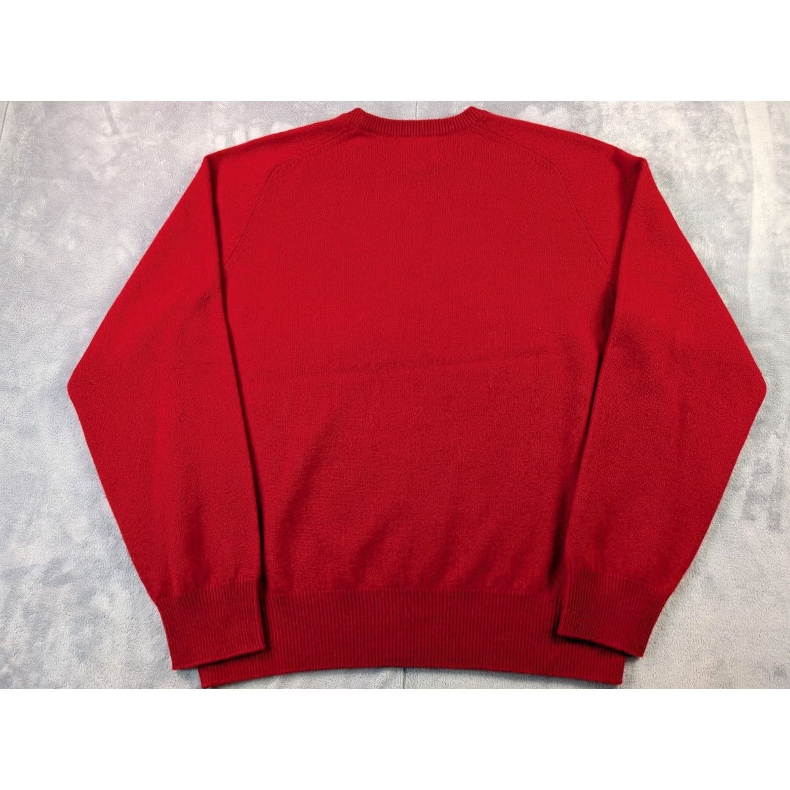 Cremieux Cremieux Sweater Pullover Crew Neck Red 100% Cashmere L Men Size US L / EU 52-54 / 3 - 4 Thumbnail