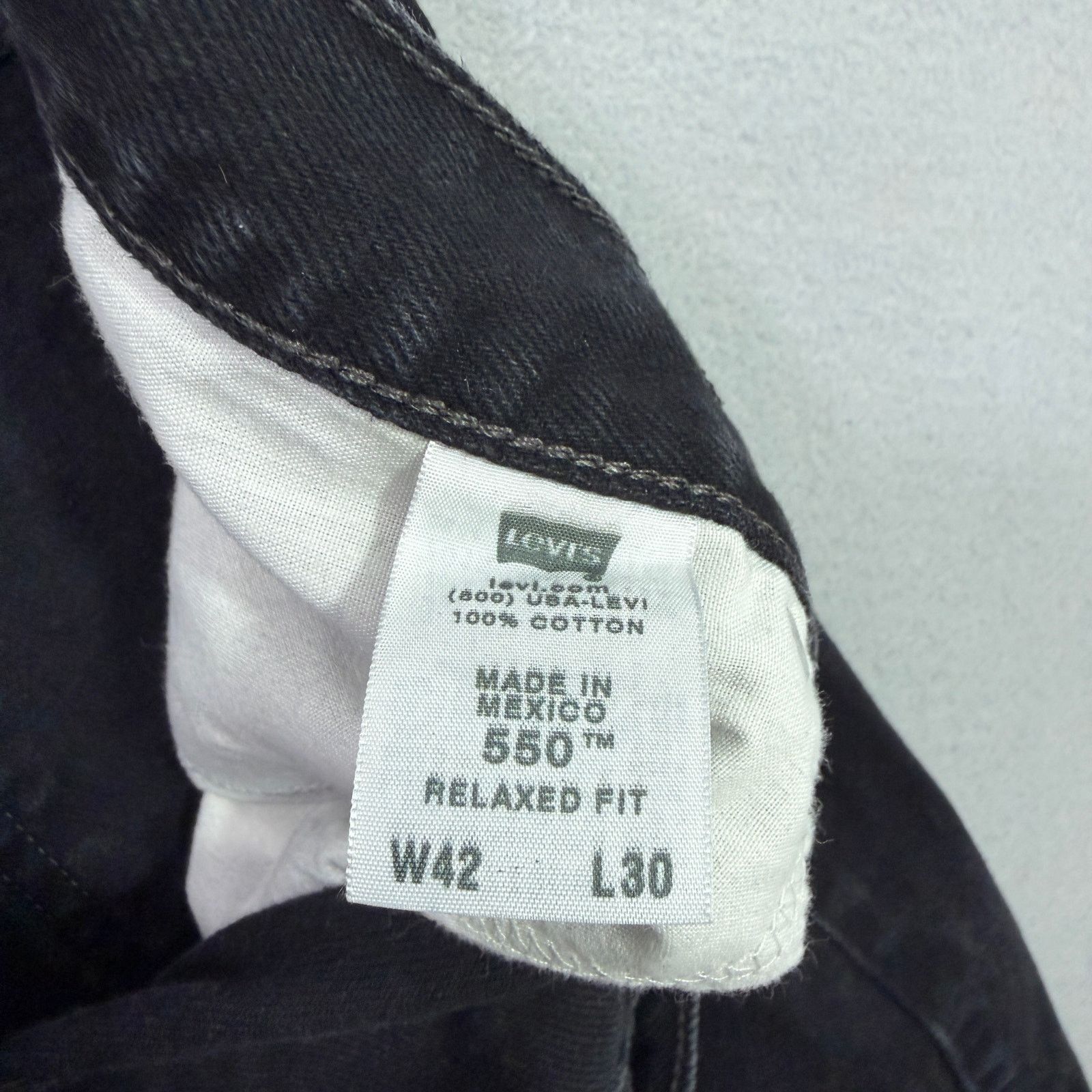 Vintage Vintage Levis 550 Jeans Men's 42x30 Black Straight Western Size US 42 / EU 58 - 4 Thumbnail
