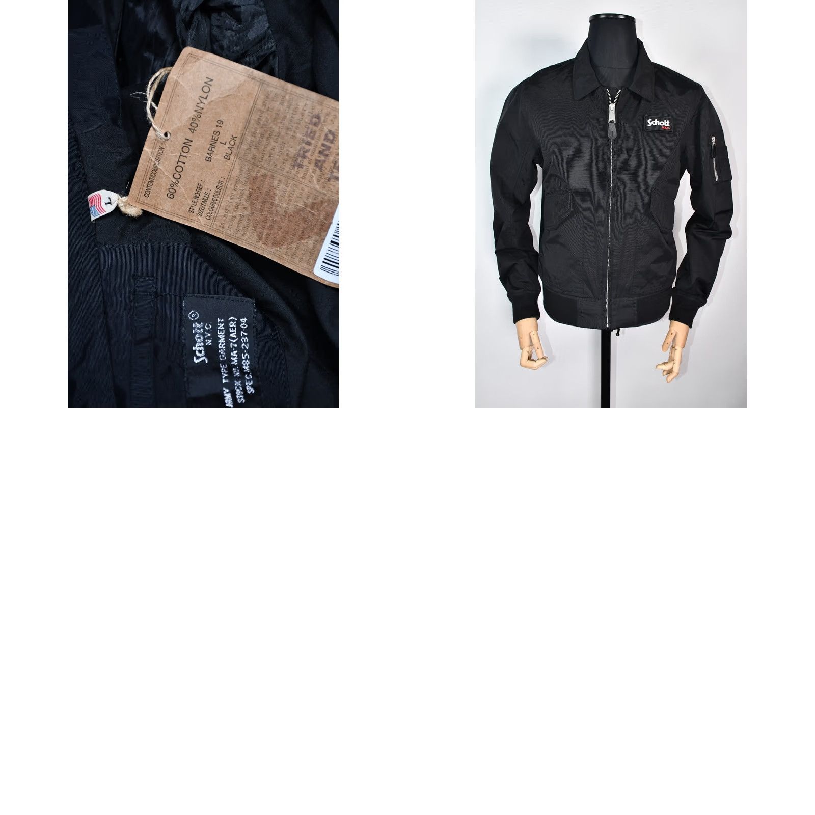 Schott Schott NYC Barnes Varsity Jacket Men's L Black Size US L / EU 52-54 / 3 - 9 Thumbnail