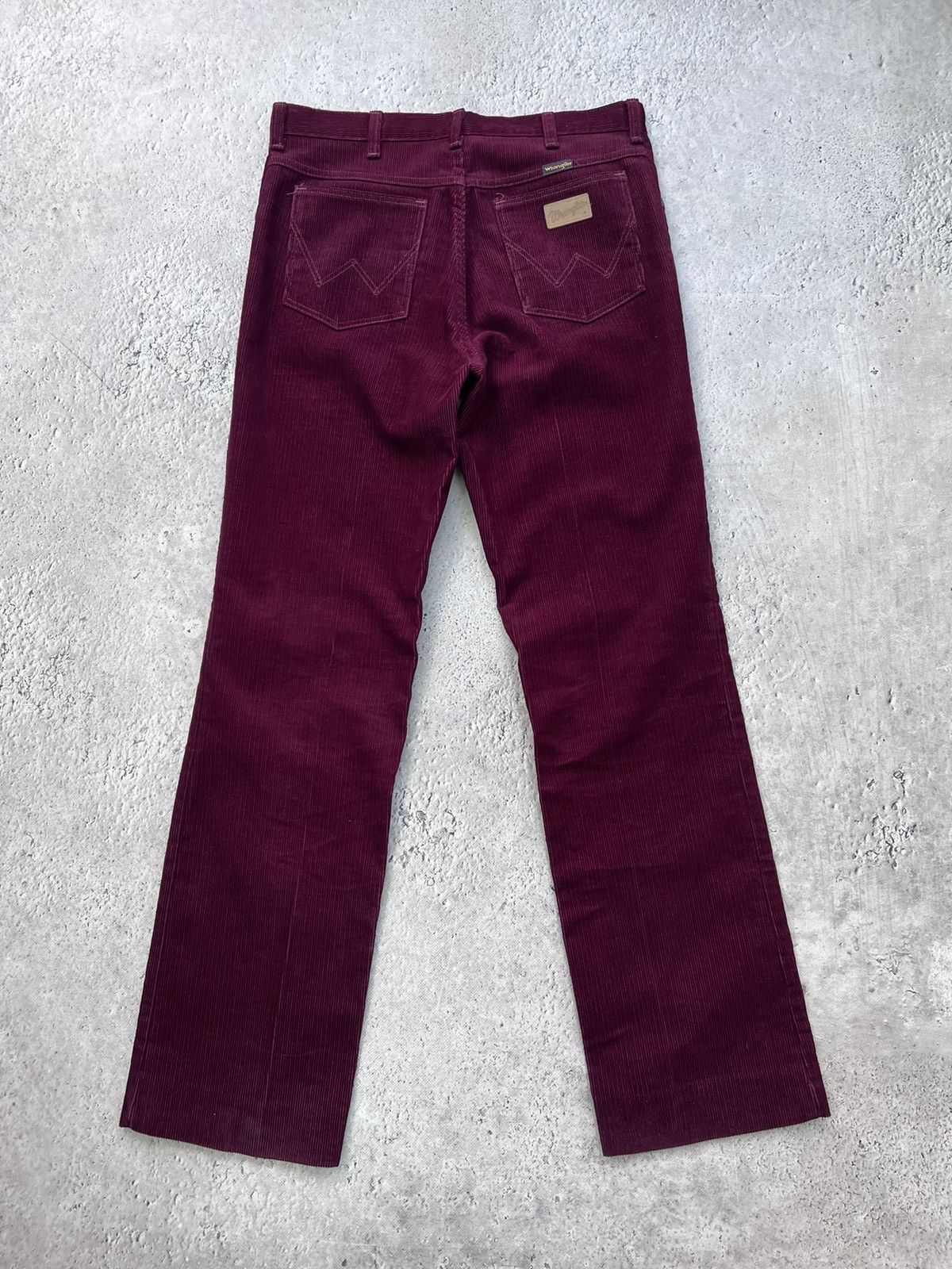 Vintage × Wrangler Vintage Corduroy Wrangler Wrancher Flare Trousers Size US 33 - 11 Thumbnail
