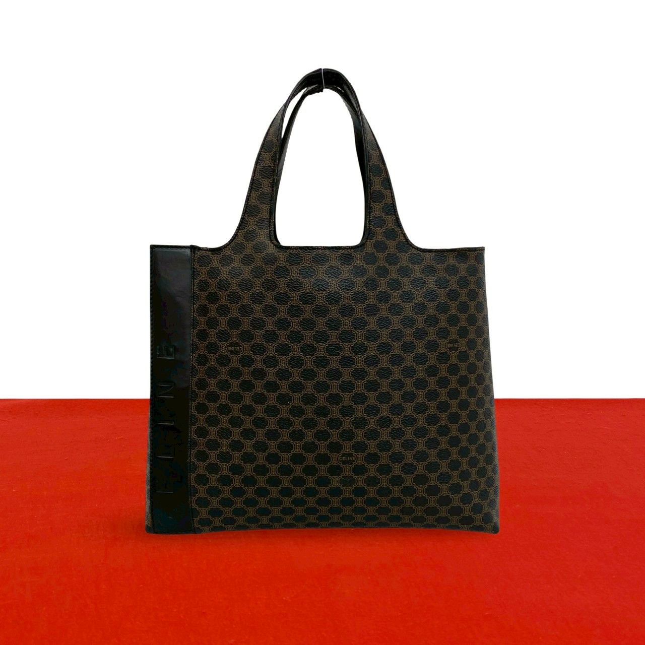 Celine Celine Celine Macadam Triomphe PVC Leather Handbag Leather Tote Bag DUTY FREE for USA Size ONE SIZE - 1 Thumbnail